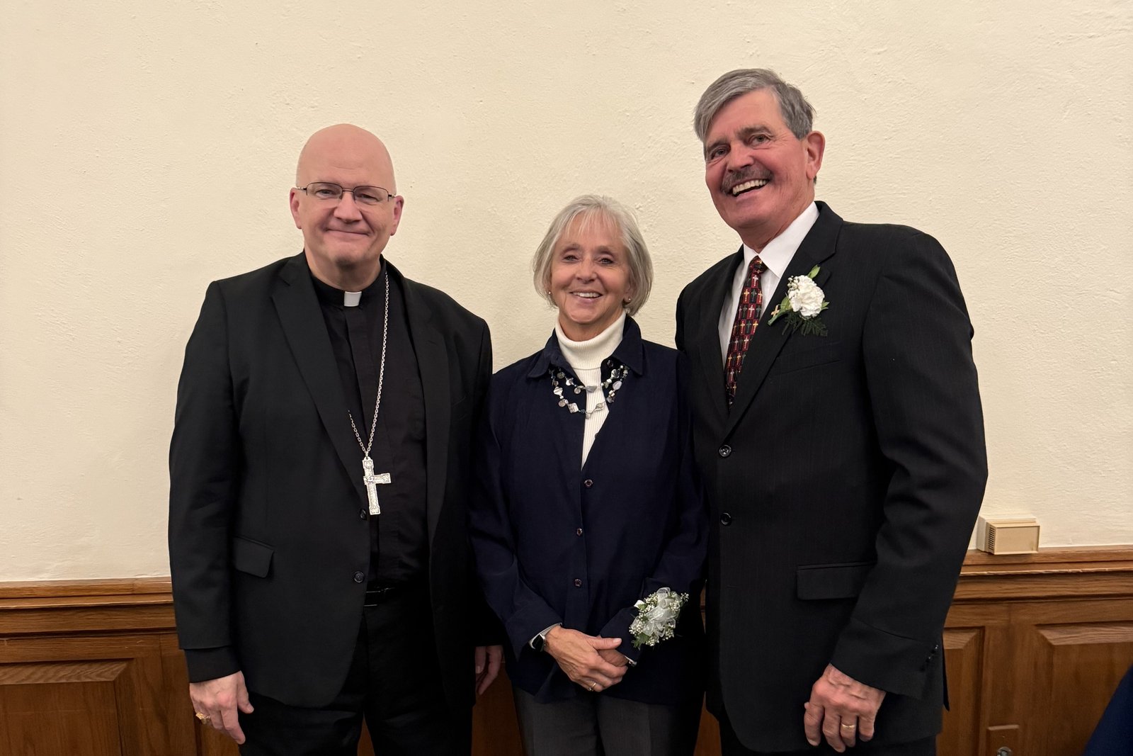 Paula Springer and her husband, Deacon Mark Springer (45 years)