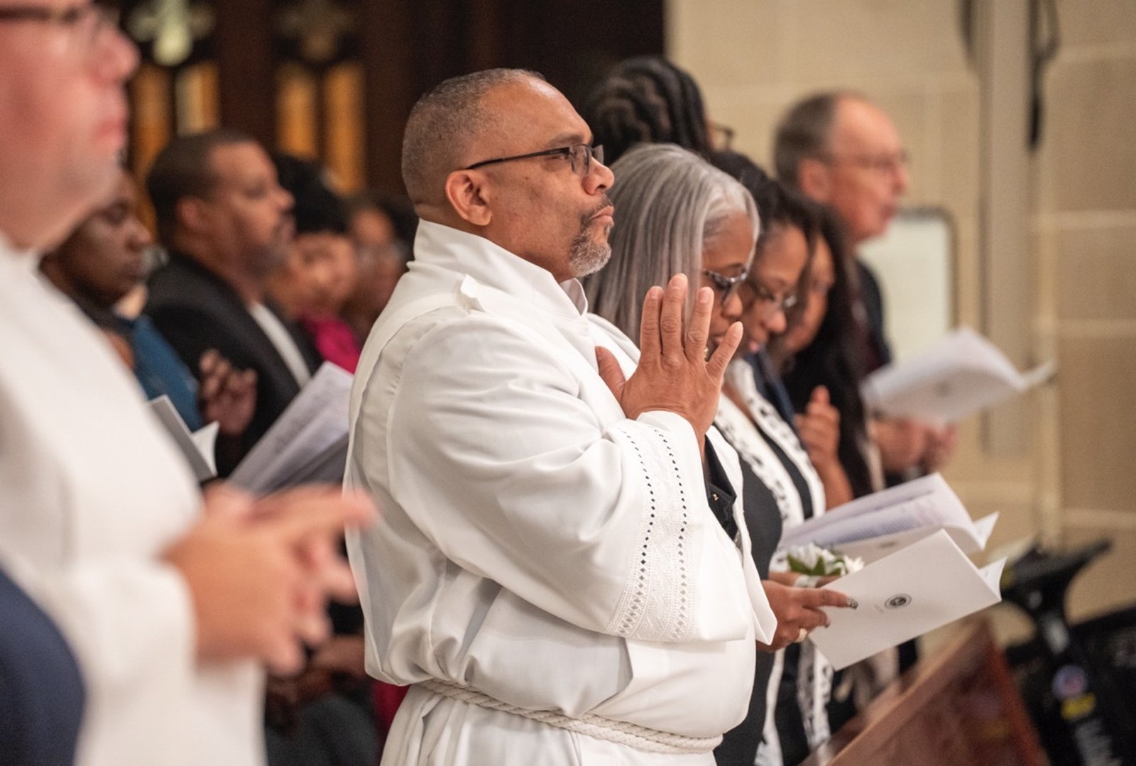 Deacon Jones, pictured, explained that his father, the late Deacon Alex Jones Jr., led the family and some of his former flock to the Catholic Church.
