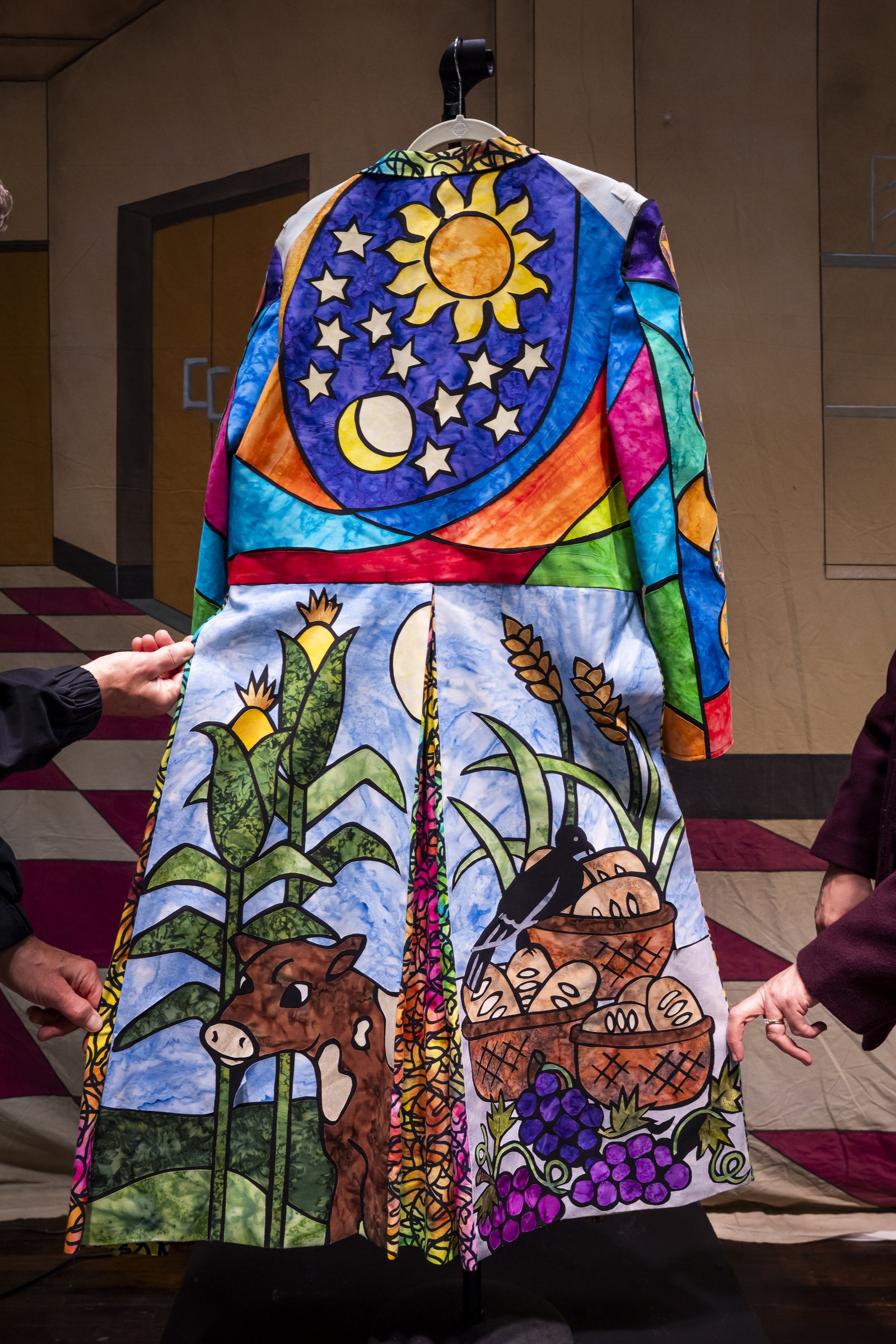 To Fr. Meldrum, the dreamcoat symbolizes faith and friendship. He has known the Blair family since childhood and attended St. Thecla school with one of Gary and Maureen’s daughters. “I think this coat speaks to the staying power of friendship, both of those who are here on earth and those who are in heaven,” Fr. Meldrum said. “Mrs. Blair was a friend to me and a friend to the seminary, and she still is.”