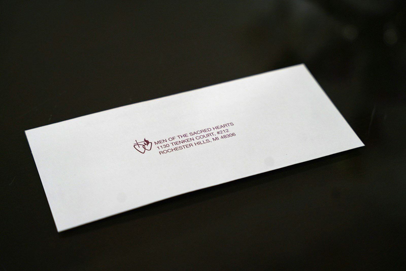 The Men of the Sacred Hearts leave behind an envelope and contact information for families to give out to others who might be interested in having the Sacred Heart of Jesus enthroned in their homes.