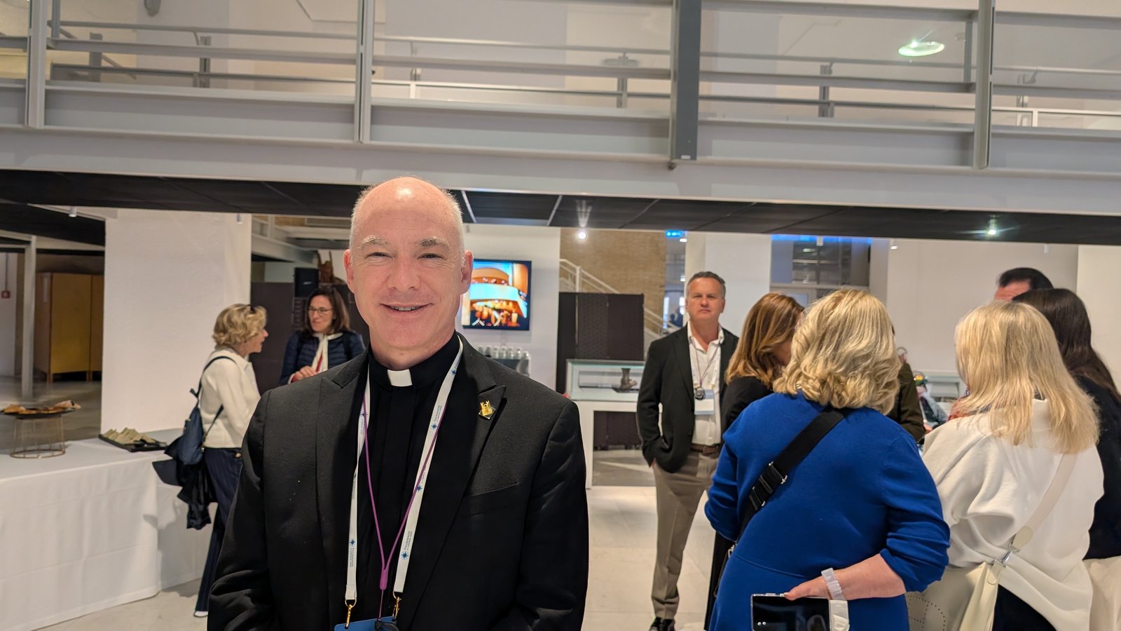 Fr. J.J. Mech, rector of Detroit's Cathedral of the Most Blessed Sacrament, accompanied the Michigan patrons' pilgrimage to Rome. Fr. Mech, an artist in his own right, serves as chaplain to the Michigan chapter.