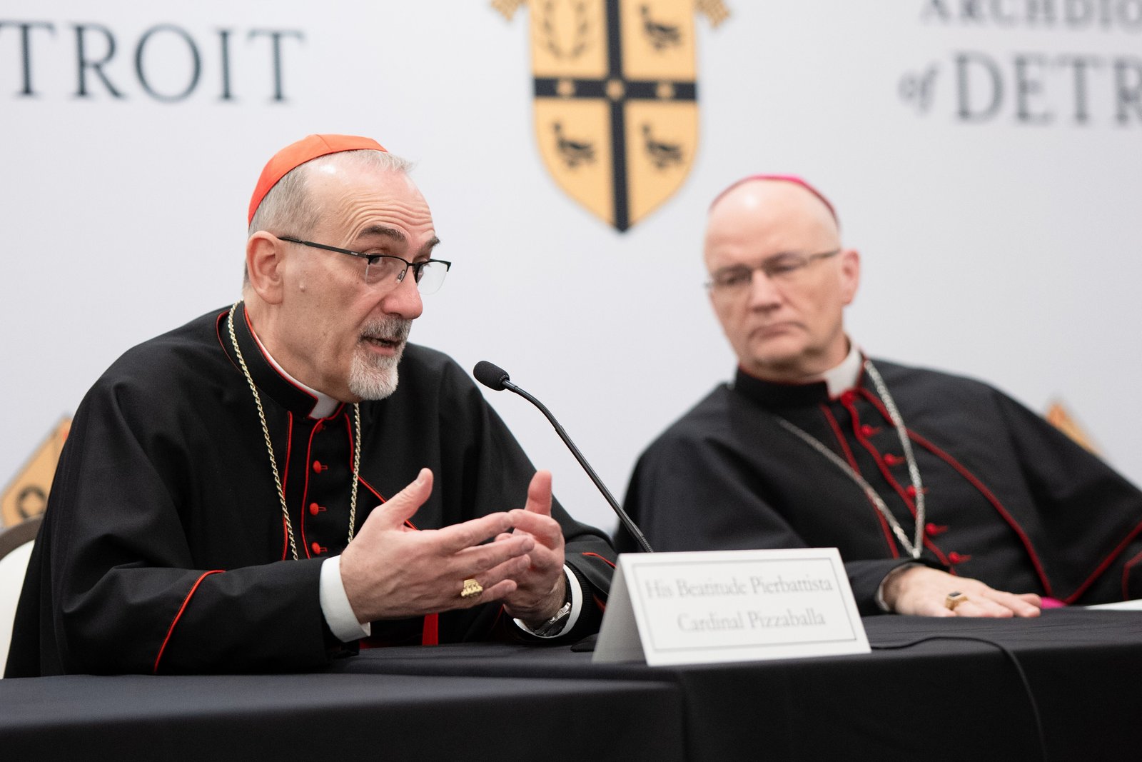 There are no schools left in Gaza, and many of the teachers are missing, Cardinal Pizzaballa said. Few institutions remain in the aftermath of the war, leaving the community in the Holy Land struggling with basic necessities.