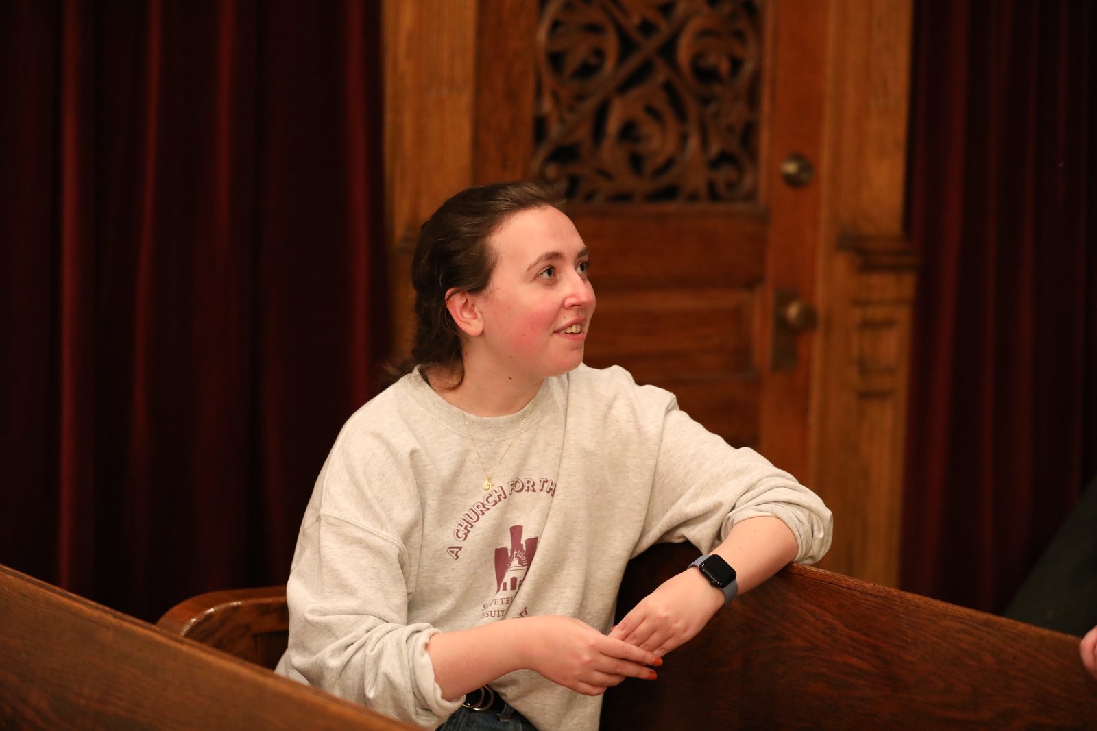 Rebecca MacMaster, Director of Parish Life at SS. Peter and Paul (Jesuit) Parish, said influence for the Checkered Flag Mass came after the parish realized the race track would run right next to the church, hindering Sunday Mass attendance. Then Grand Prix officials reached out to the parish about organizing a Saturday evening Mass.