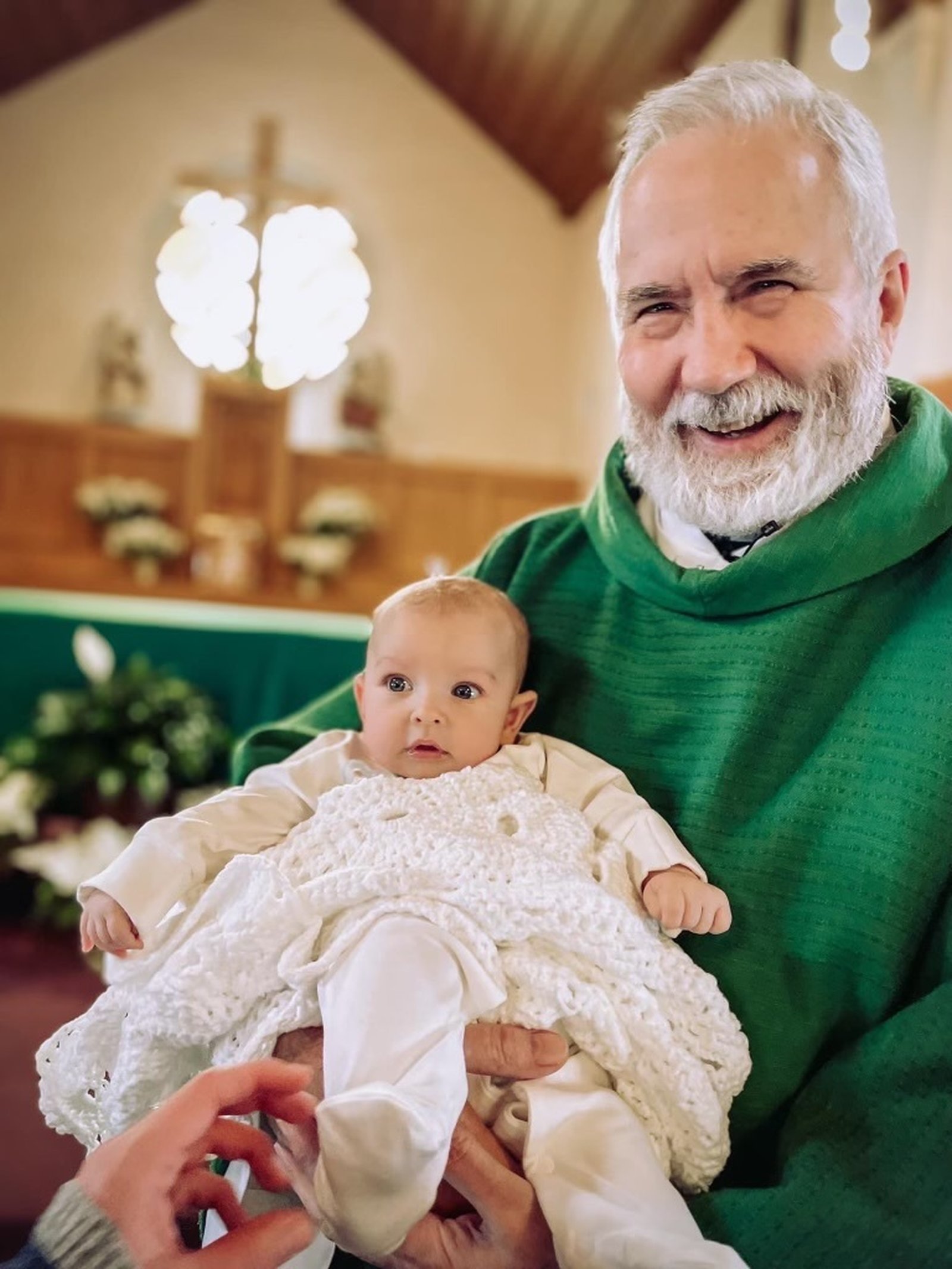 Fr. David Blazek, of St. Rita Parish in Holly, was studying law at the University of Detroit Mercy when he heard God's unmistakable voice. Despite designs to start a business, Fr. Blazek heeded God's call and became a priest at the age of 44 instead. (Courtesy photo)