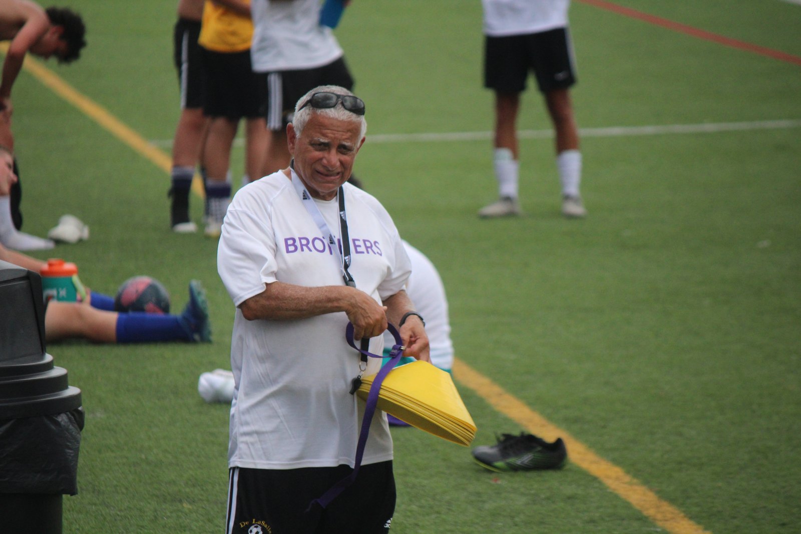 Thaier Mukhtar is the winningest prep soccer coach in Michigan history, leading his teams at De La Salle and Fraser to 687 titles and counting. The Pilots have won six state titles under his watch . (Wright Wilson | Special to Detroit Catholic)