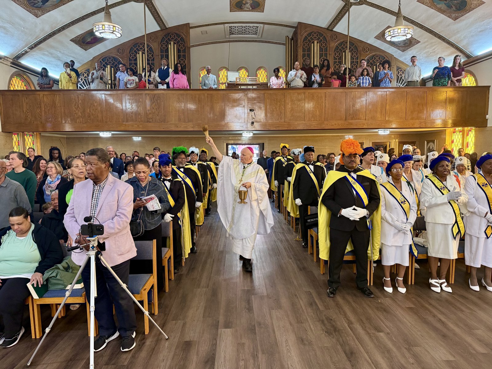 Archbishop Edward J. Weisenburger celebrated Mass on Sunday, May 18, with parishioners and community members at St. Moses the Black Parish in Detroit, part of the archbishop's tour of welcome Masses around the Archdiocese of Detroit since his March 18 installation.