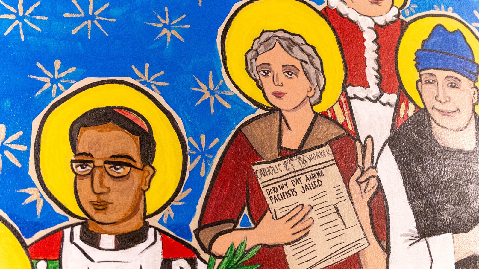 The individuals pictured on the mural represent the diversity of the southwest Detroit community.