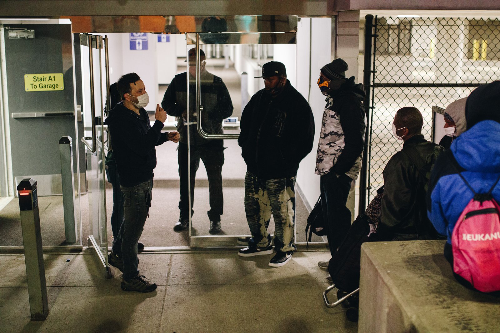 Guests are welcomed into the lower level of the TCF Center, where the Pope Francis Center is located from Nov. 1 to April 1. Guests are able to get a meal, clean their clothes, get a bag of winter supplies and engage with social workers.