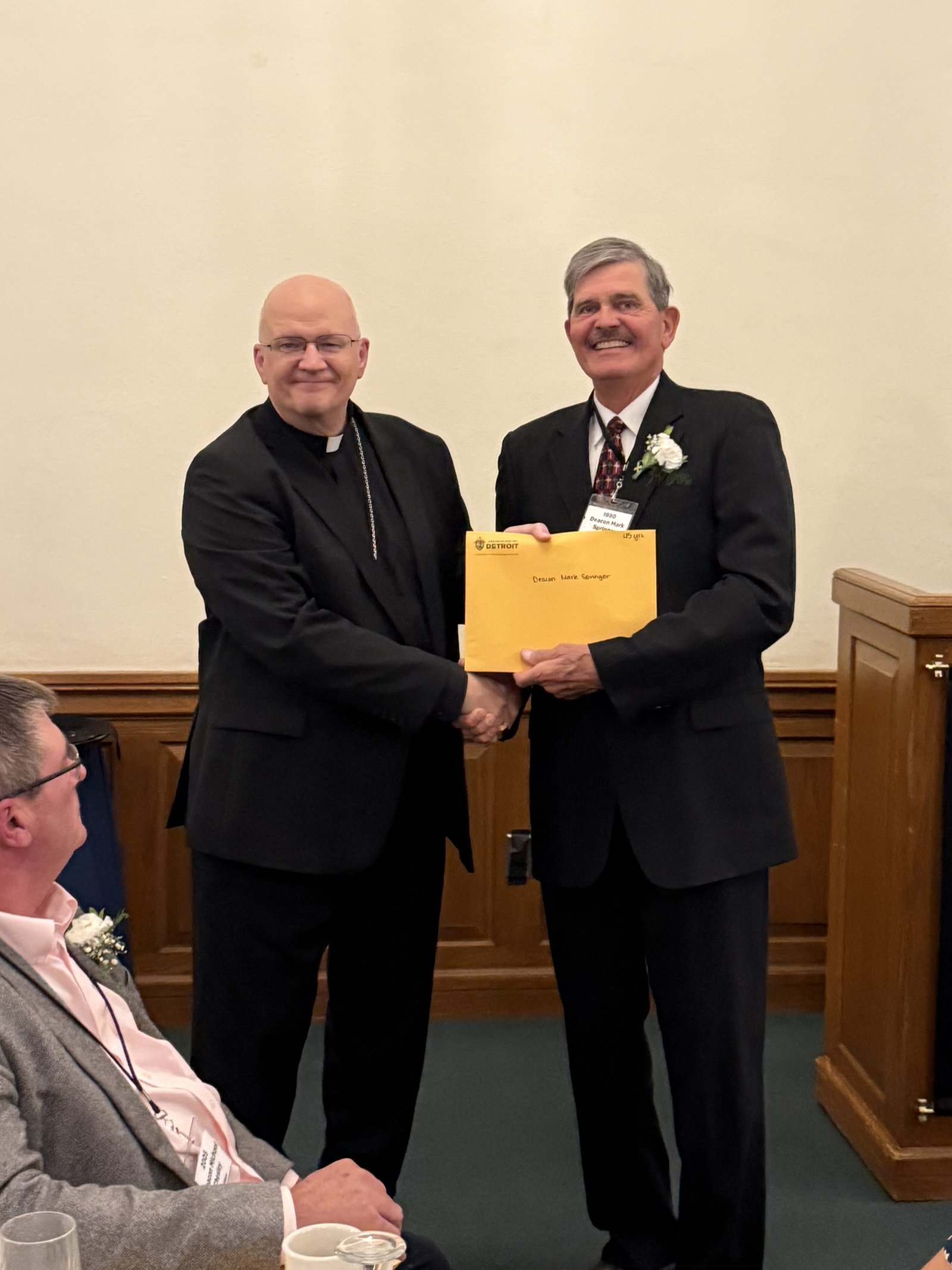 Deacon Mark Springer, celebrating 45 years