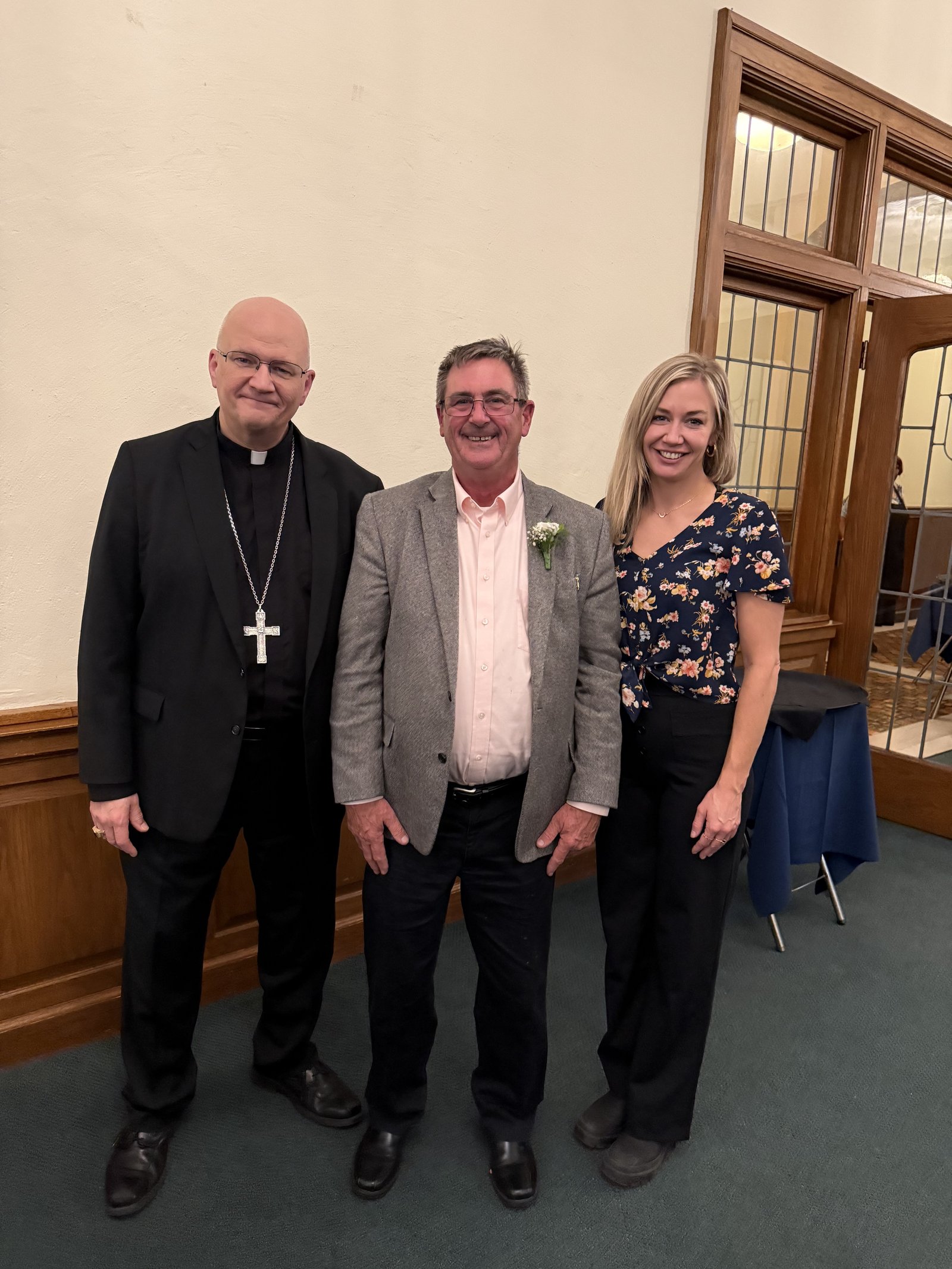 Deacon Michael Chesley (20 years) and his daughter, Rachel Chesley