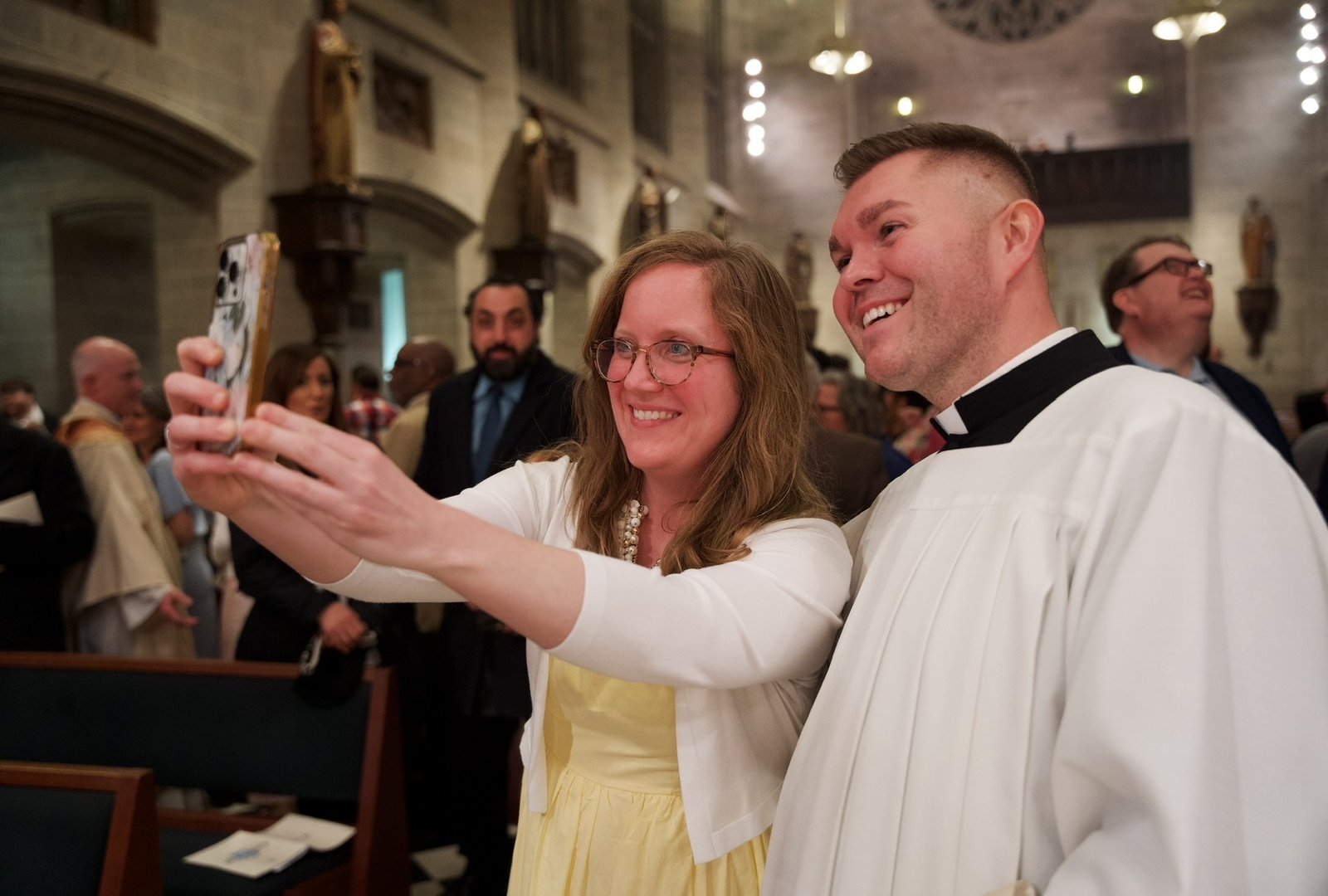 “Today is all about the joy of his resurrection and the promise of our own joy that no one in this world can ever take from you,” Archbishop Weisenburger said.