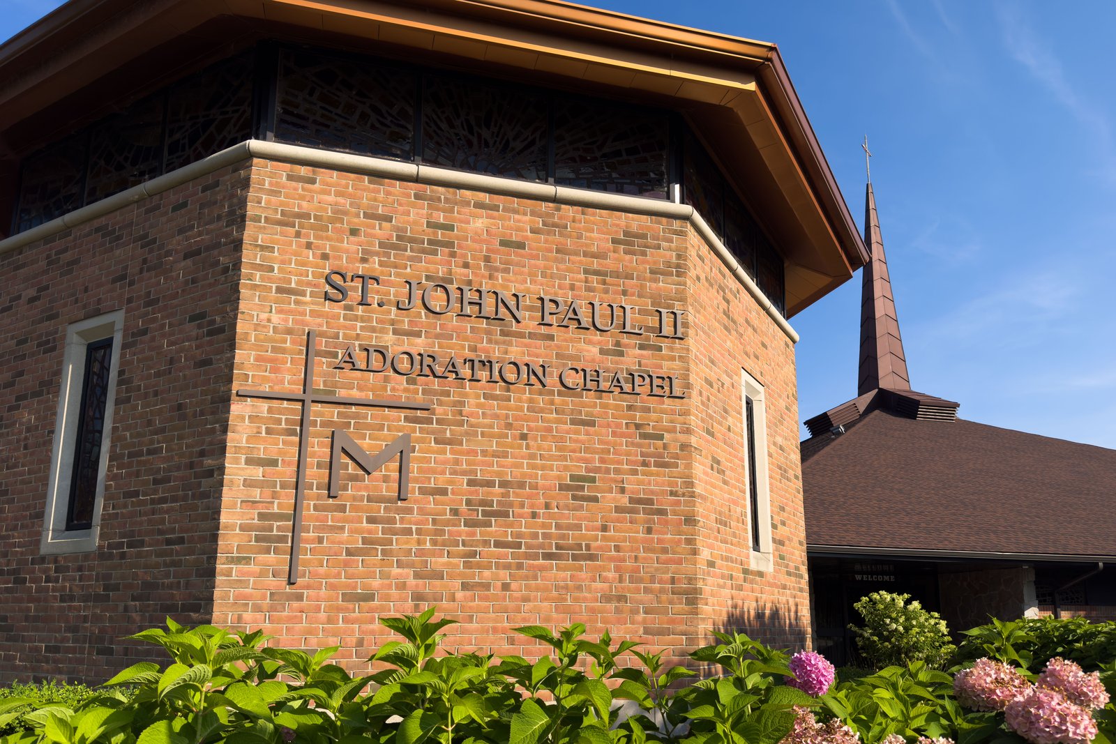 The St. John Paul II Adoration Chapel is pictured at the Church of the Holy Spirit in Highland Township, where a group of women has formed a Seven Sisters group to pray for their priest each day.