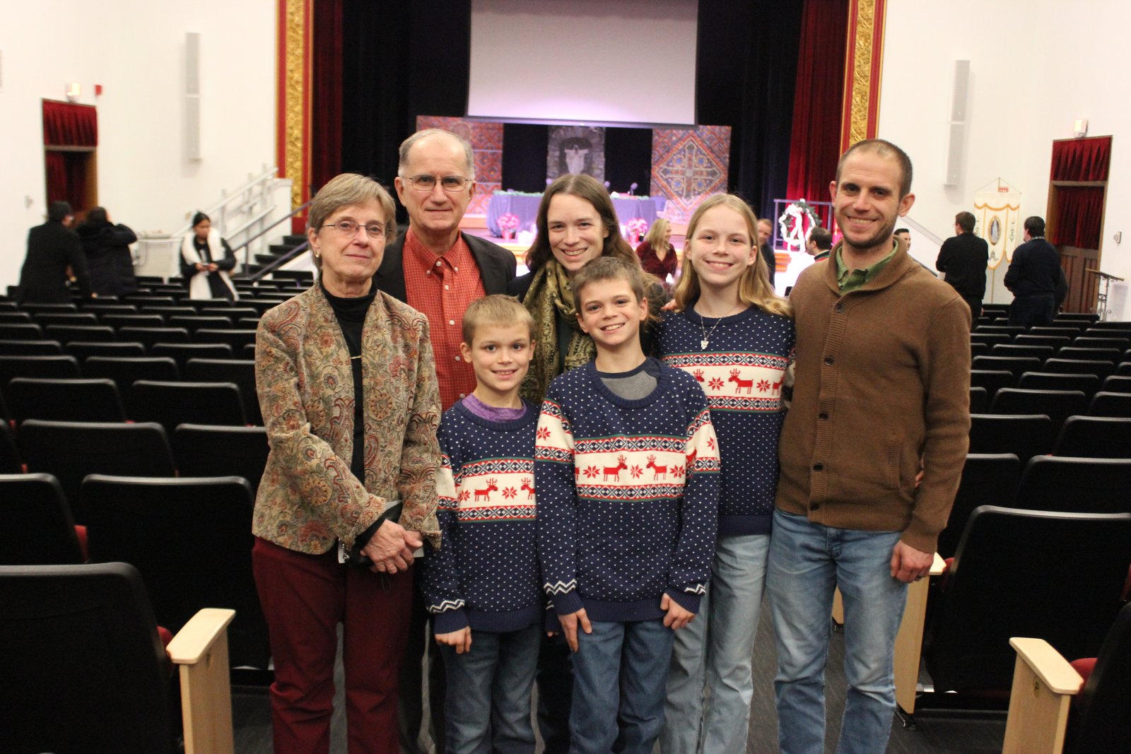 Three generations of the Hickey family attended the event together.