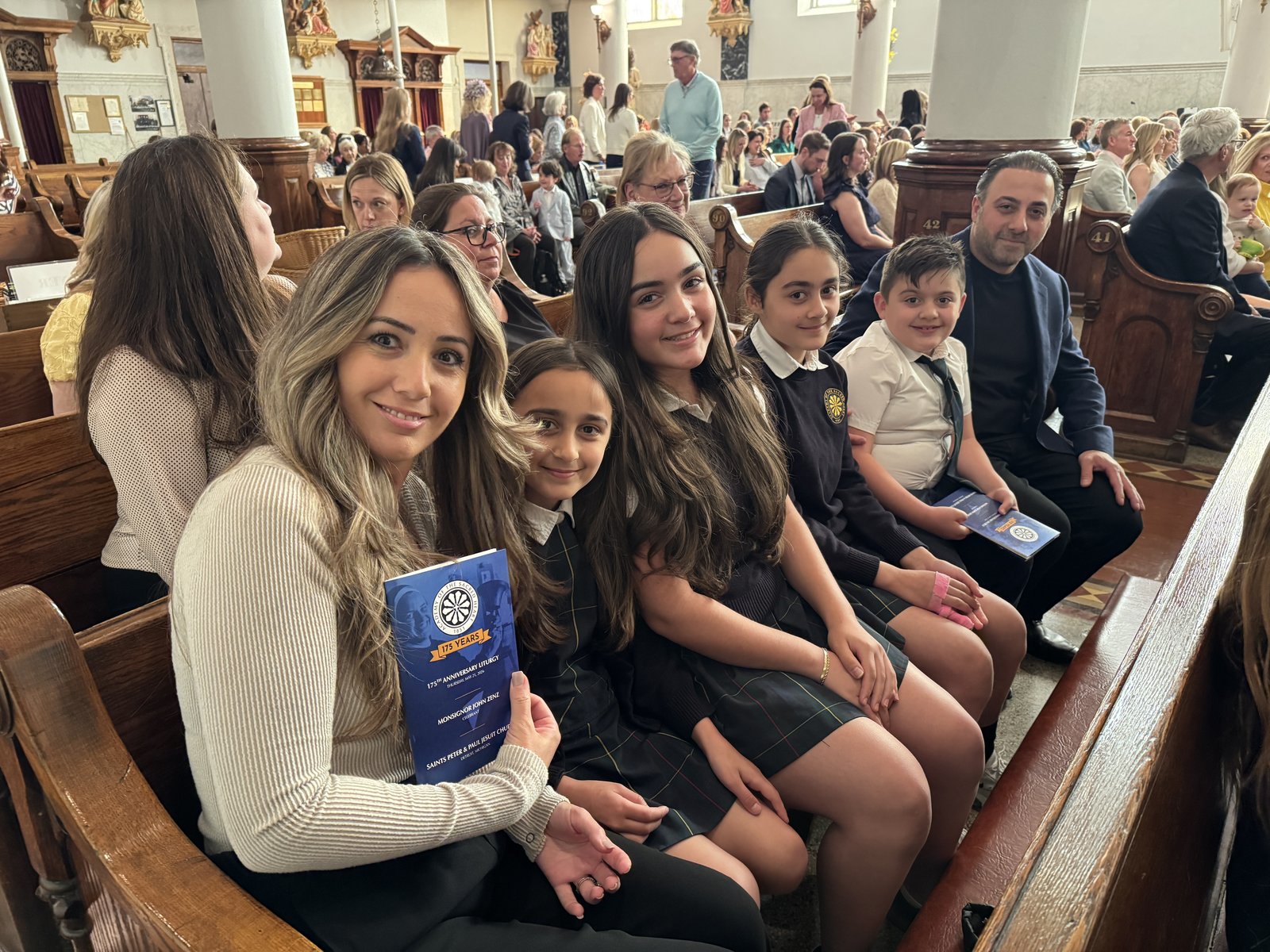 On Thursday, May 21, the Academy of the Sacred Heart celebrated Mass at SS. Peter and Paul (Jesuit) Church in Detroit, the parish associated with the school at the time of its founding in 1851. (Photo courtest of the Academy of the Sacred Heart)
