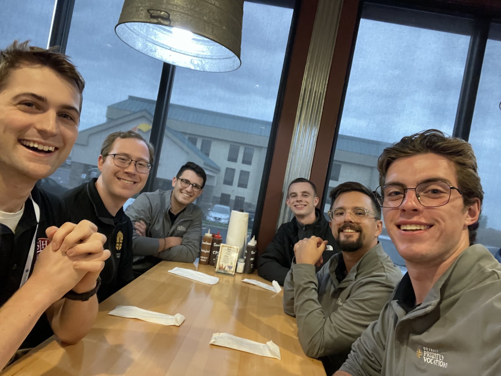 Stopping for a rest and dinner before Thursday’s big day.