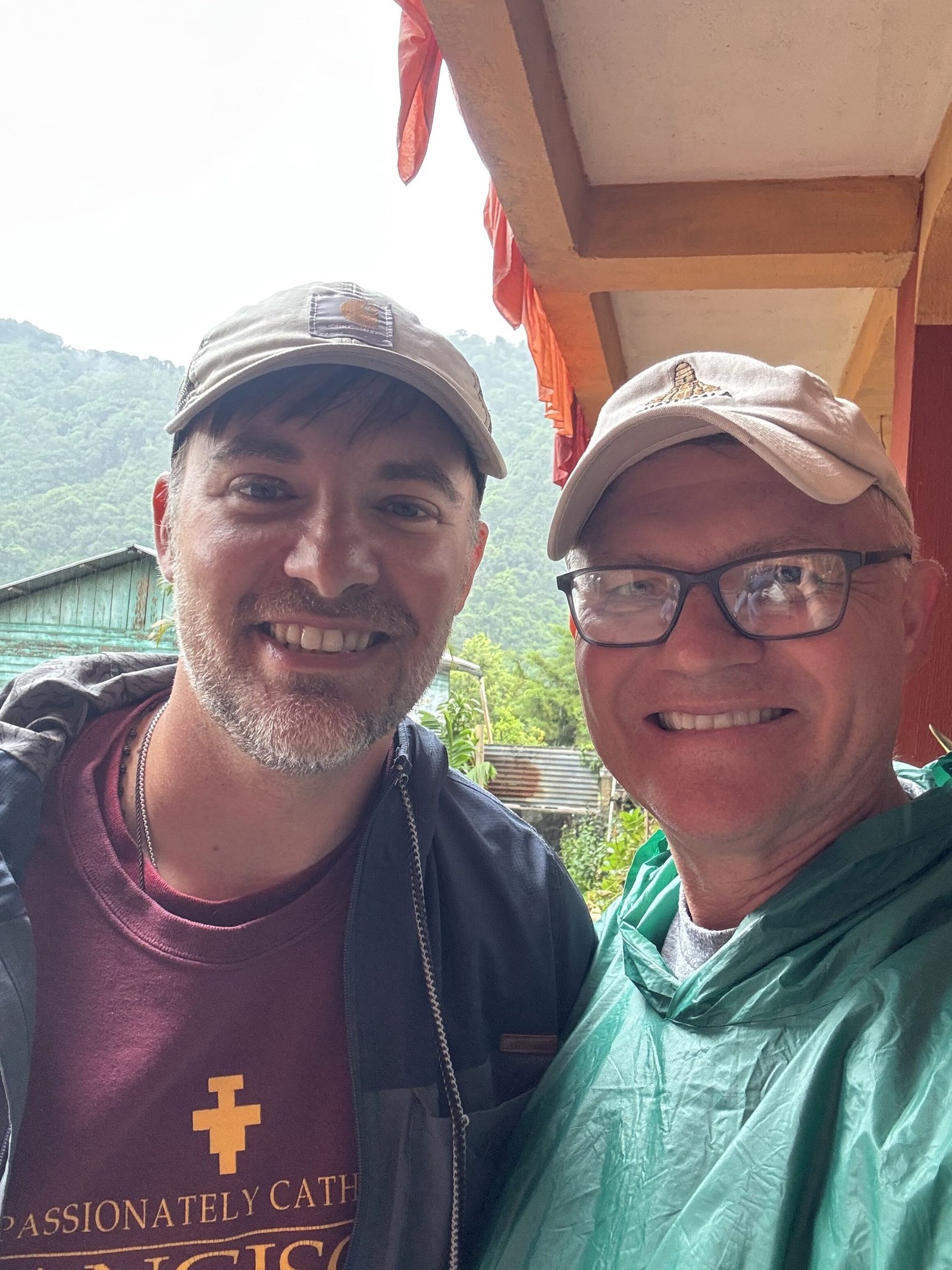 Maag with Joe Boggs, campus minister St. Mary Catholic Central, who joined Maag and eight students on this year’s trip.