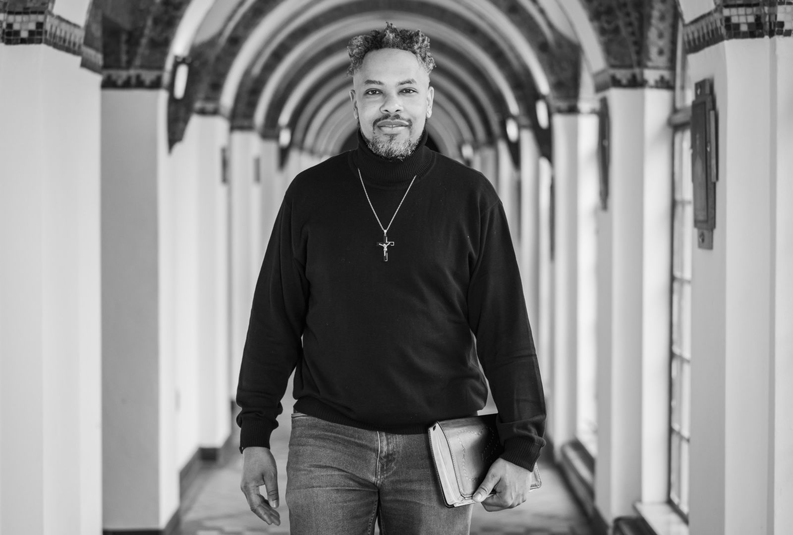 Jason Smith, a Detroit influencer from St. Scholastica Parish, shared his testimonial as part of the I AM HERE campaign.