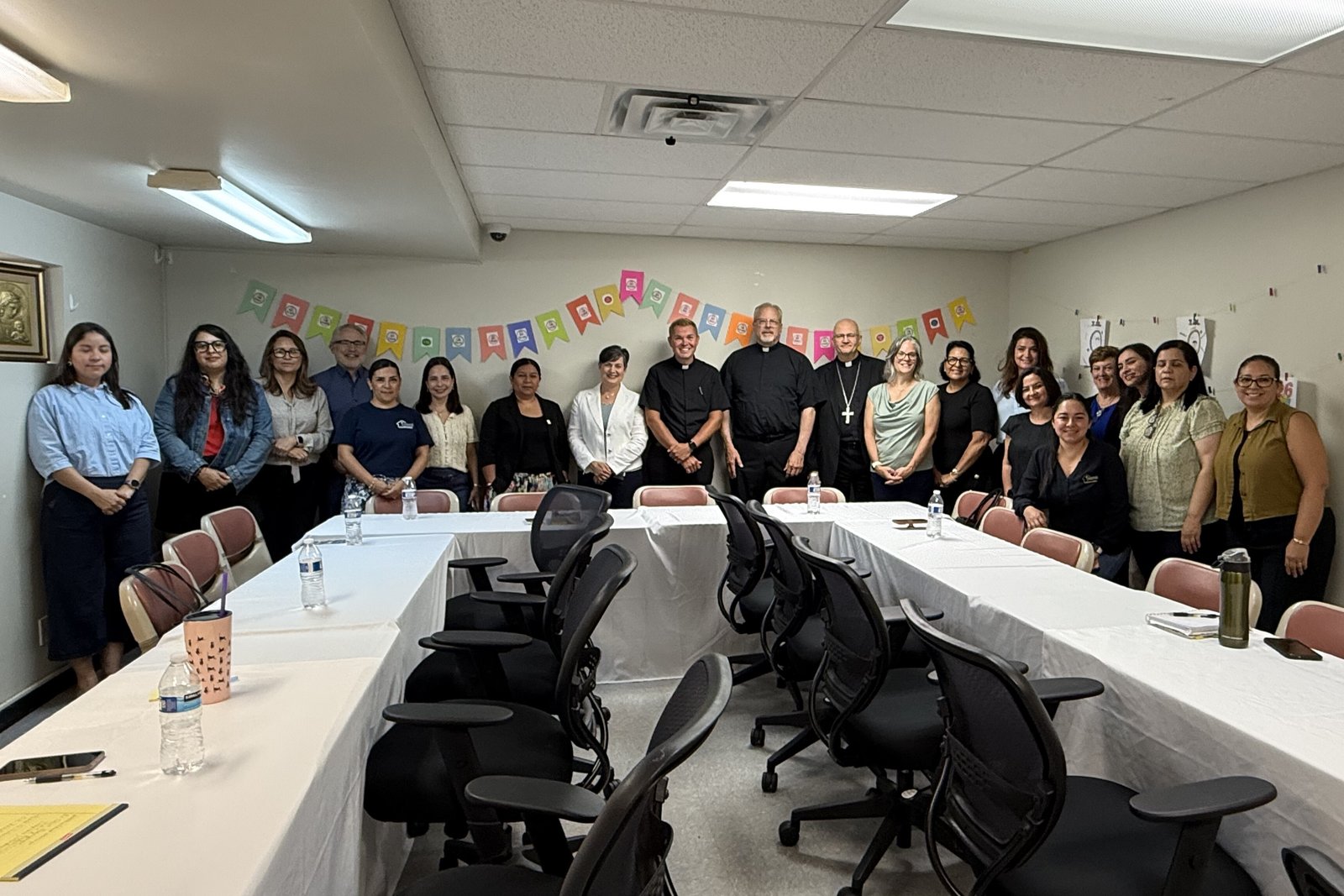 Following the tour of the facility, Archbishop Weisenburger enjoyed lunch with La Casa Amiga's staff and volunteers.