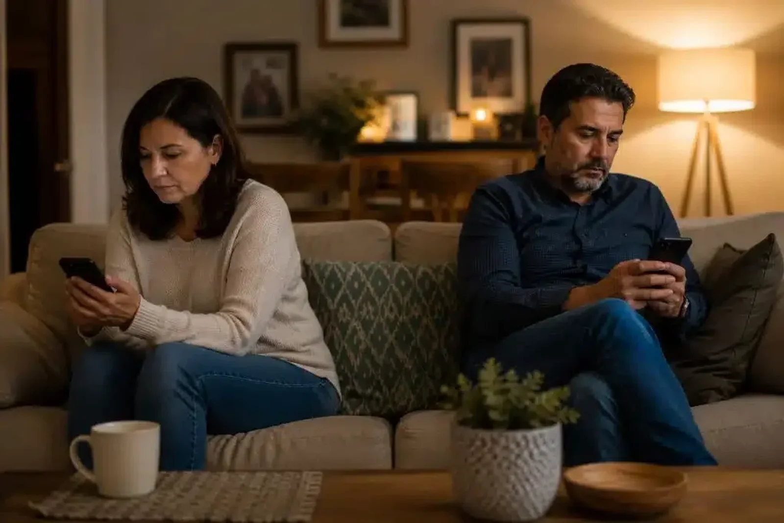 La tecnología puede facilitar la comunicación, pero nunca sustituir el diálogo, la escucha y el encuentro que fortalecen los vínculos familiares. Foto: Desde la fe IA