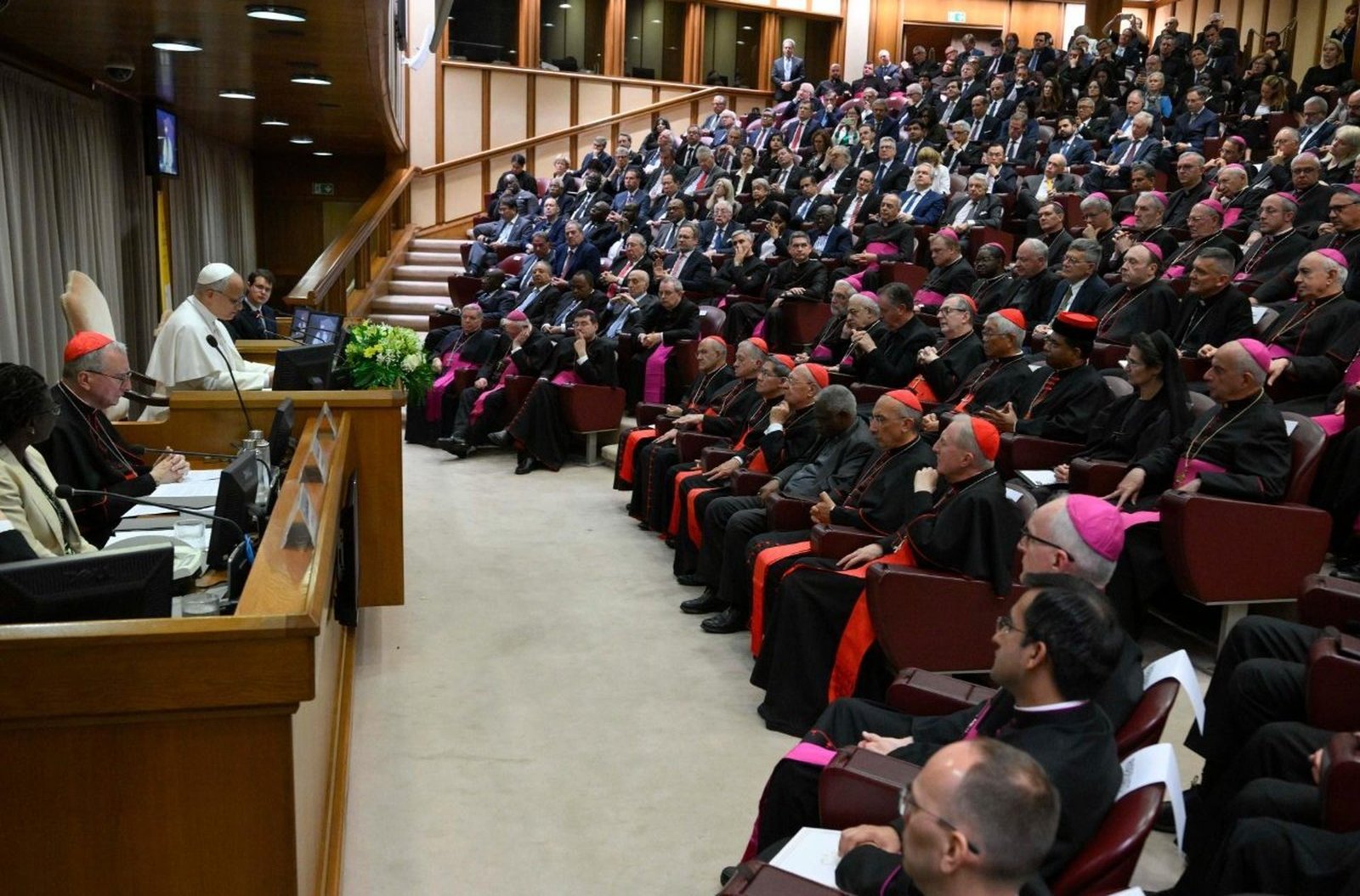 Pope Leo presents the encyclical in the Vatican. (@Vatican Media)