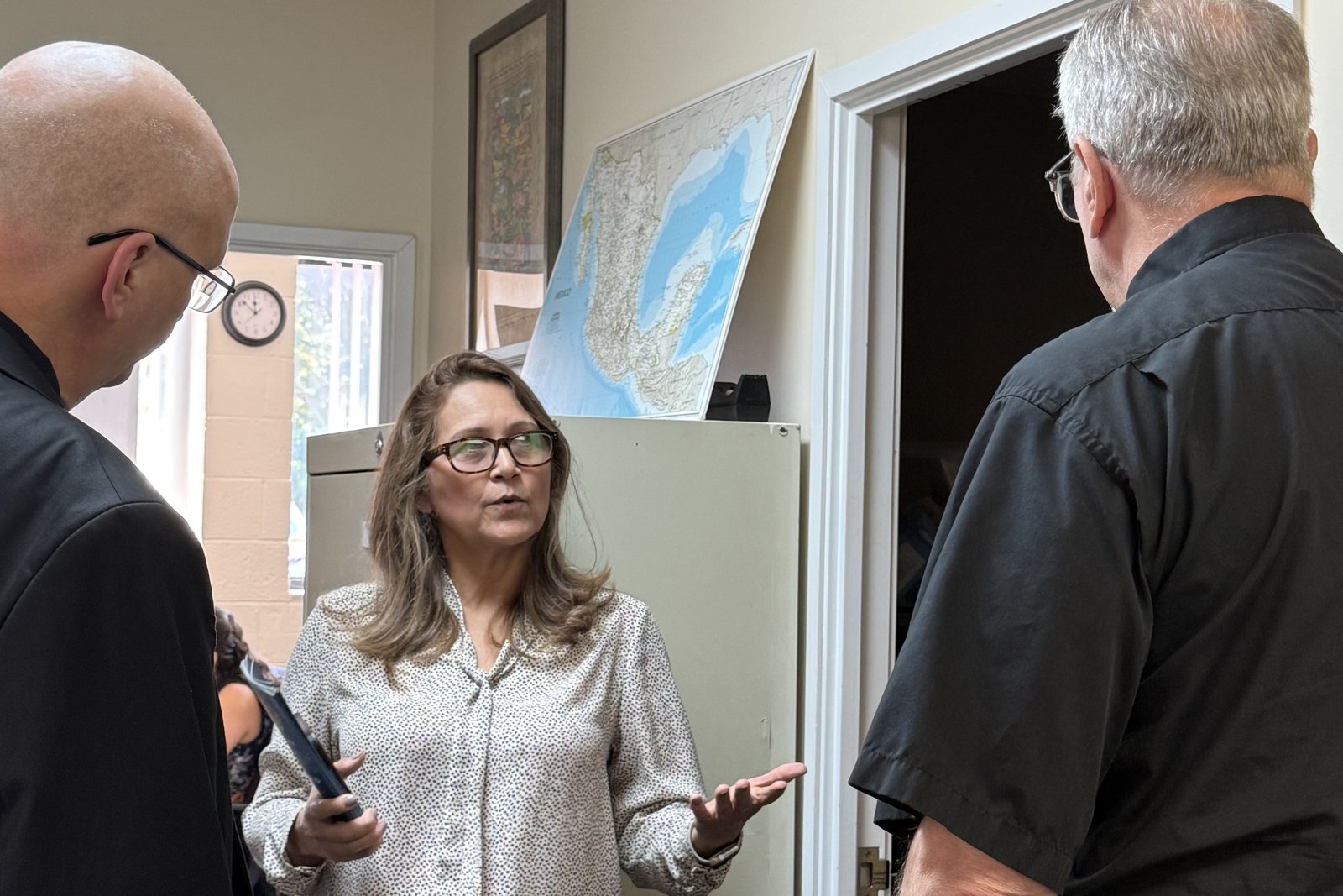 La Casa Amiga's director Luz Acosta explains some of the Pontiac-based ministries services and programs, including adult and youth educational resources, financial literacy classes, parenting resources and a food pantry.