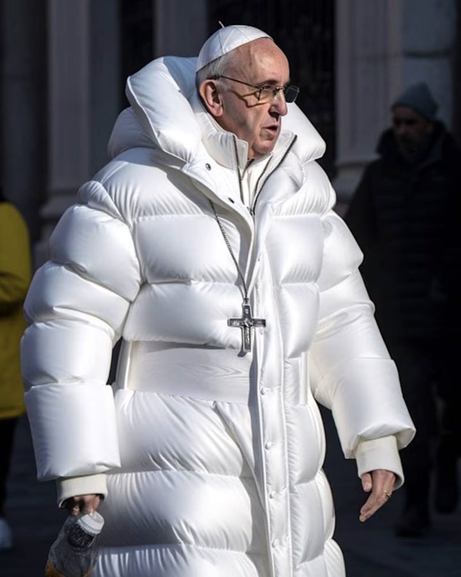 A fake image of Pope Francis in Balenciaga generated by Midjourney AI. (Pablo Xavier/Midjourney)