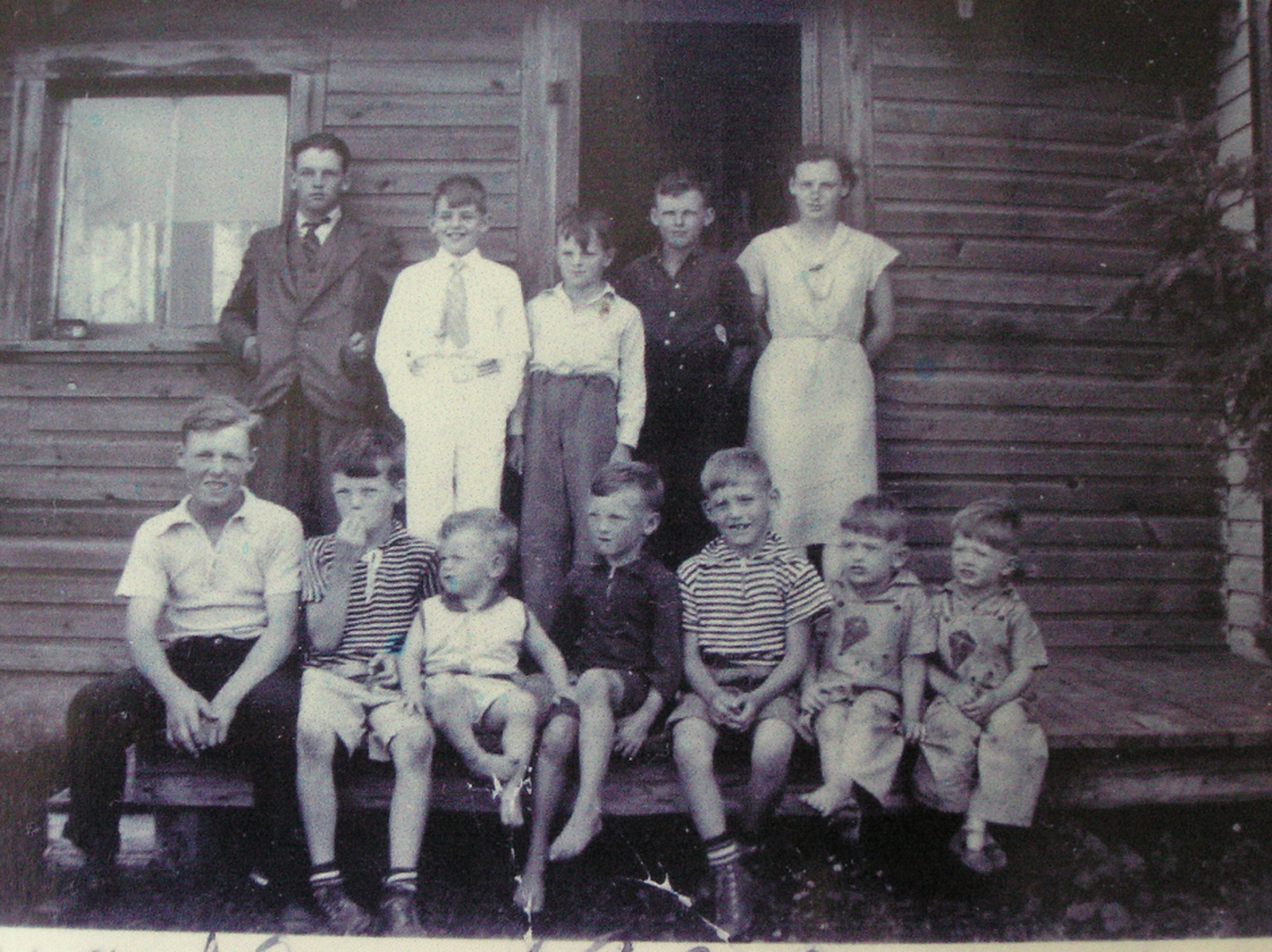 Msgr. Moloney with cousins and extended family on the family farm in Ennismore, Ontario.