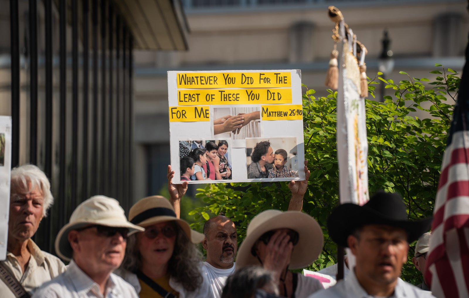 One of the ways Catholics can live out the Gospel is by finding the presence of God in each person, especially those on the margins of society, Fr. Buersmeyer told those gathered.