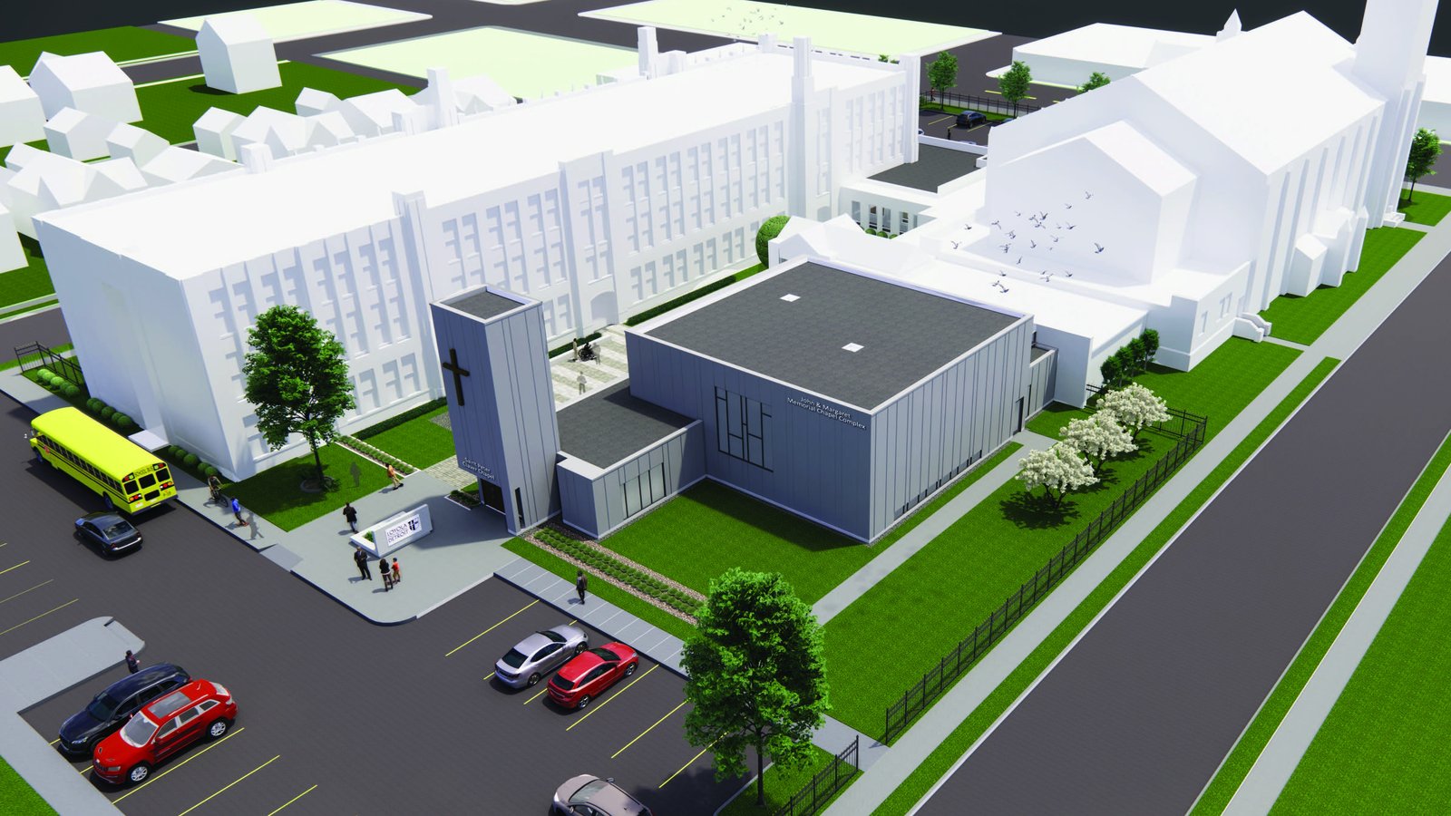 The chapel will replace the school's former chapel, whose roof collapsed in 2018 under the weight of heavy snow.