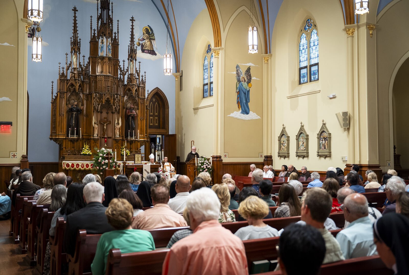 The simpler Mass settings are meant to limit the distractions a person with sensory sensitivity might experience that draw them away from the celebration of the Eucharist, explained Fr. Fred Cabras, OFM Cap. (Photo by Valaurian Waller | Detroit Catholic)