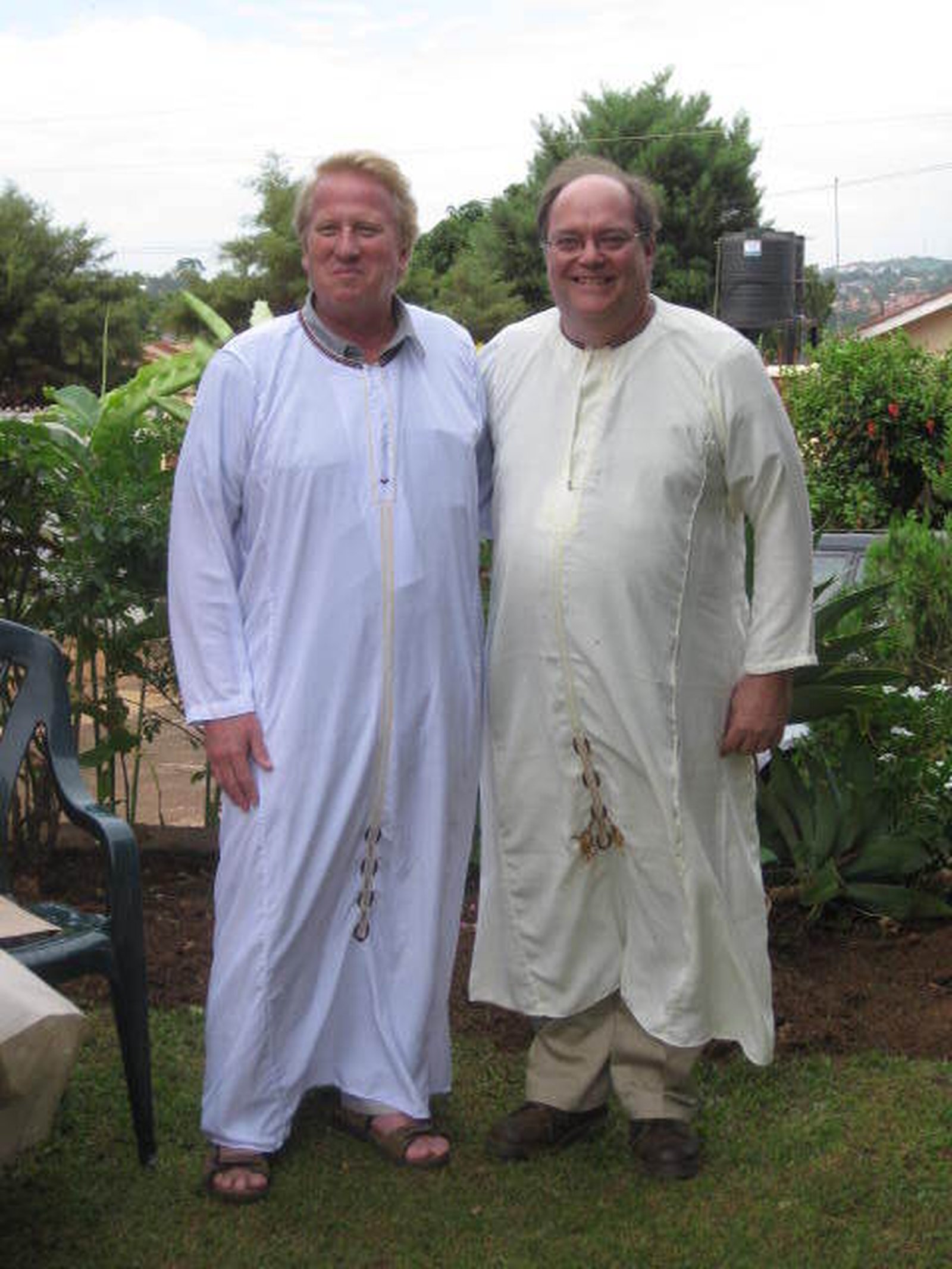 Bill Tulloch, left, is pictured with the late Deacon Don Leach on the inaugural 2011 visit to St. Kizito. Deacon Leach passed away in 2017.