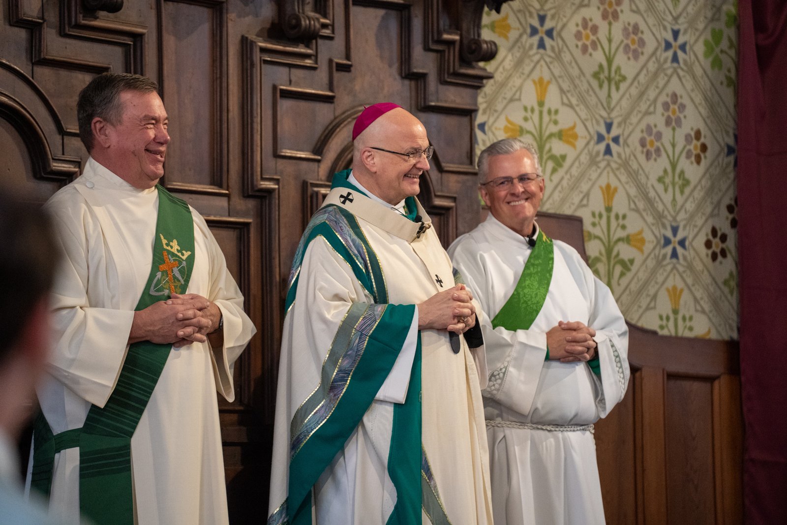 Detroit Archbishop Edward J. Weisenburger, who was installed as archbishop on March 18, 2025, celebrated his first St. Patrick's Day Mass at Most Holy Trinity Parish. Msgr. Charles Kosanke informally dubbed him an Irishman with the name, "Archbishop O'Weisenburger."