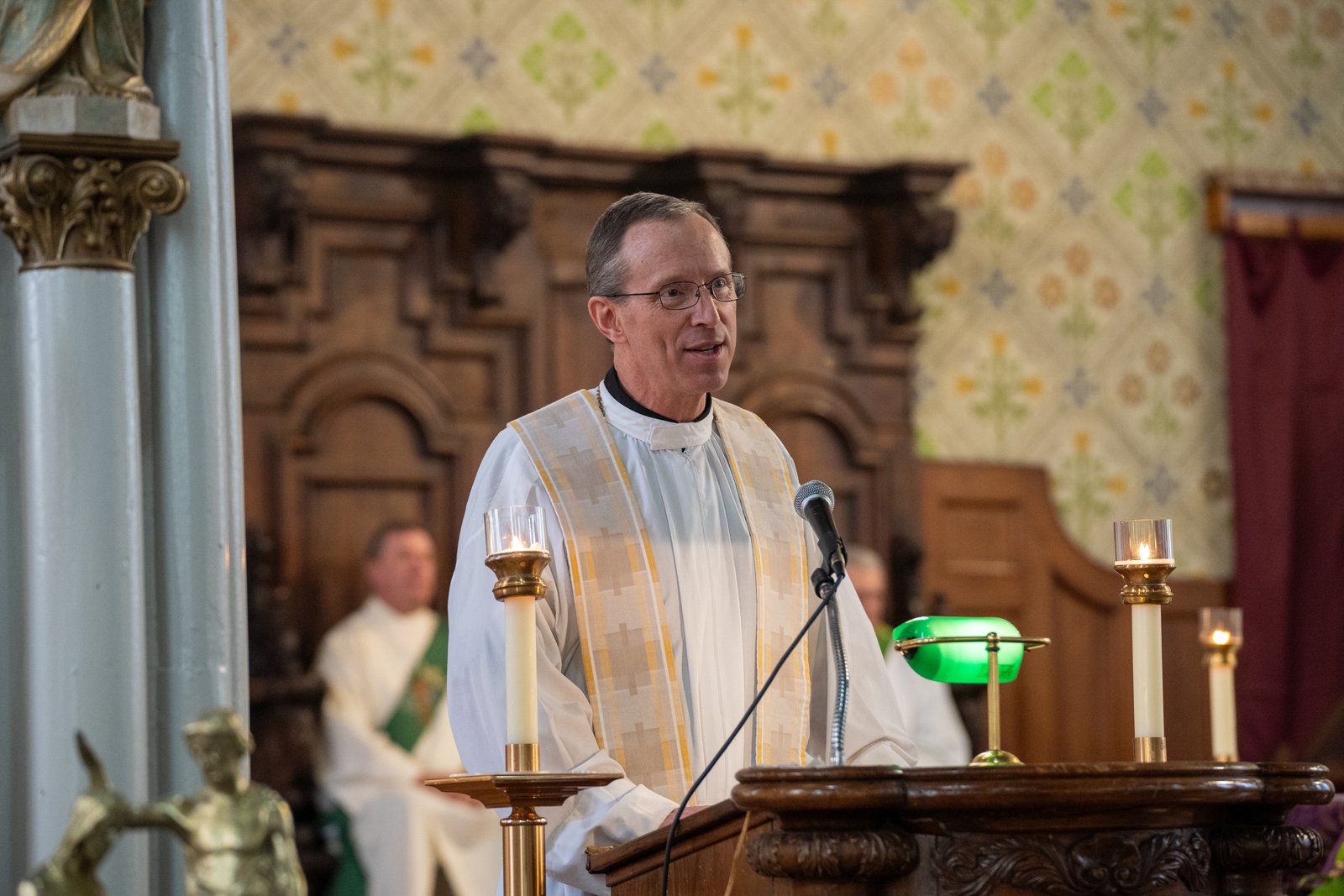 Fr. John Herman, a former associate pastor at Most Holy Trinity, encouraged the faithful gathered to embrace the missionary zeal of St. Patrick in going where God calls them.
