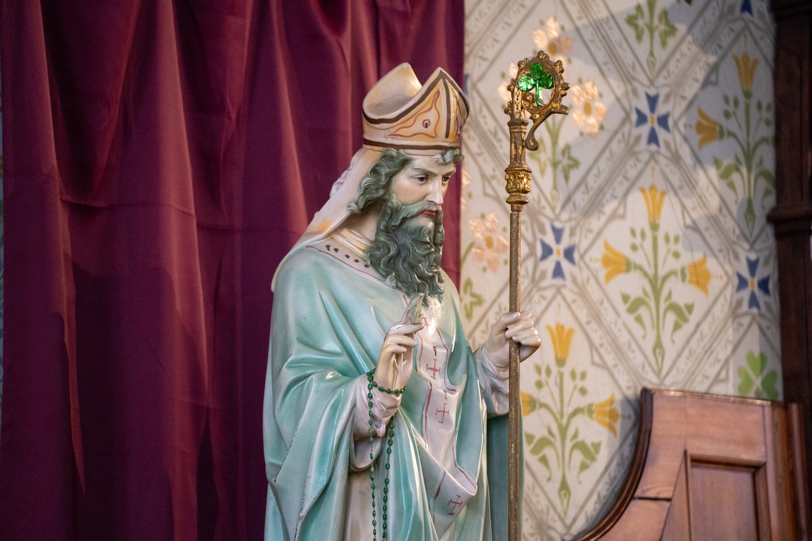 “When you scratch the surface of a statue of St. Patrick today, you find a breathing man, a disciple on fire for evangelization and love for God,” Archbishop Weisenburger said. “How blessed are all of us on St. Patrick’s Day, all of us to be a little Irish; for when you scratch the surface of the Irish today, you still find men and women on fire for Christ.”