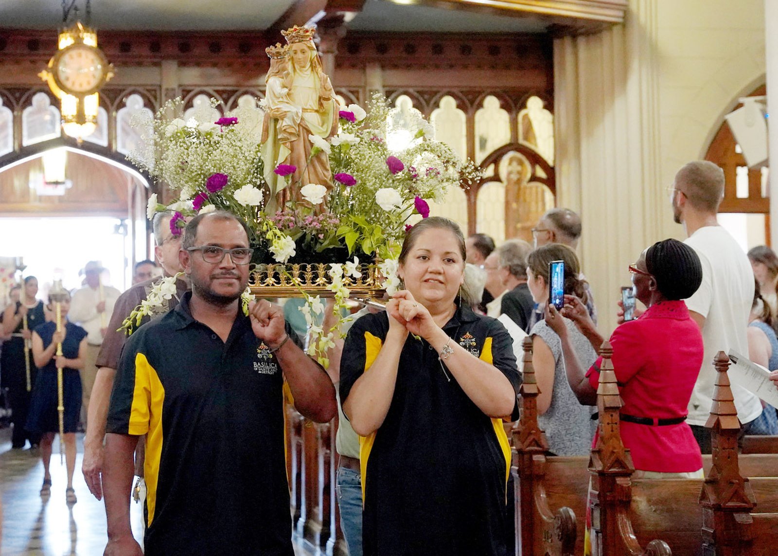 The faithful packed the pews of the Basilica of Ste. Anne de Detroit on Saturday, July 26, to celebrate the feast day of Detroit’s patroness, St. Anne.