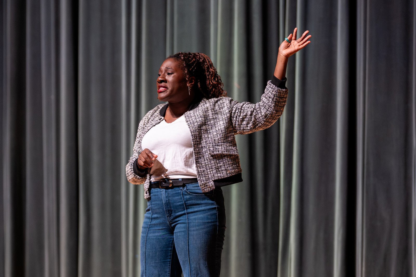 Chika Anyanwu, a Catholic evangelist from Nigeria now based in California, told young people to "stop wasting your life watching other people live theirs," and to go out and live the one unique life they have been given by God.