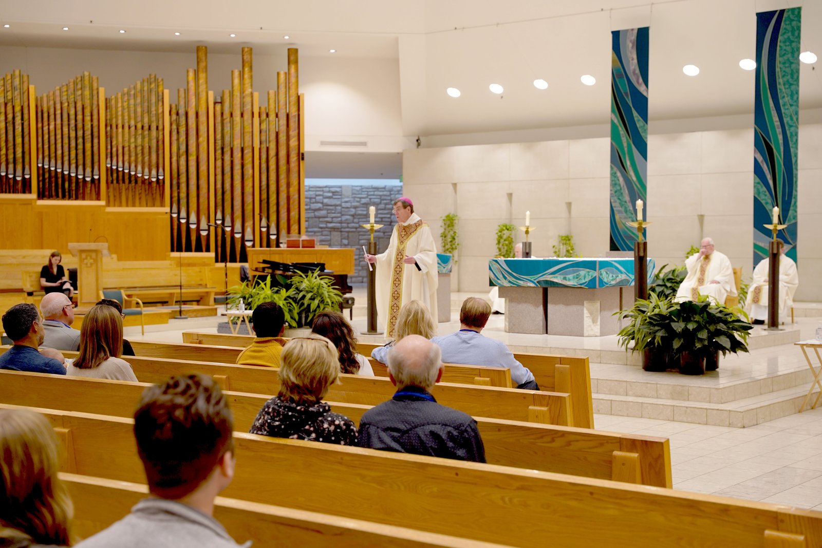 “You are giving your time today to understand and recommit yourself to the holiness that is your marriage,” Archbishop Vigneron said in his homily.