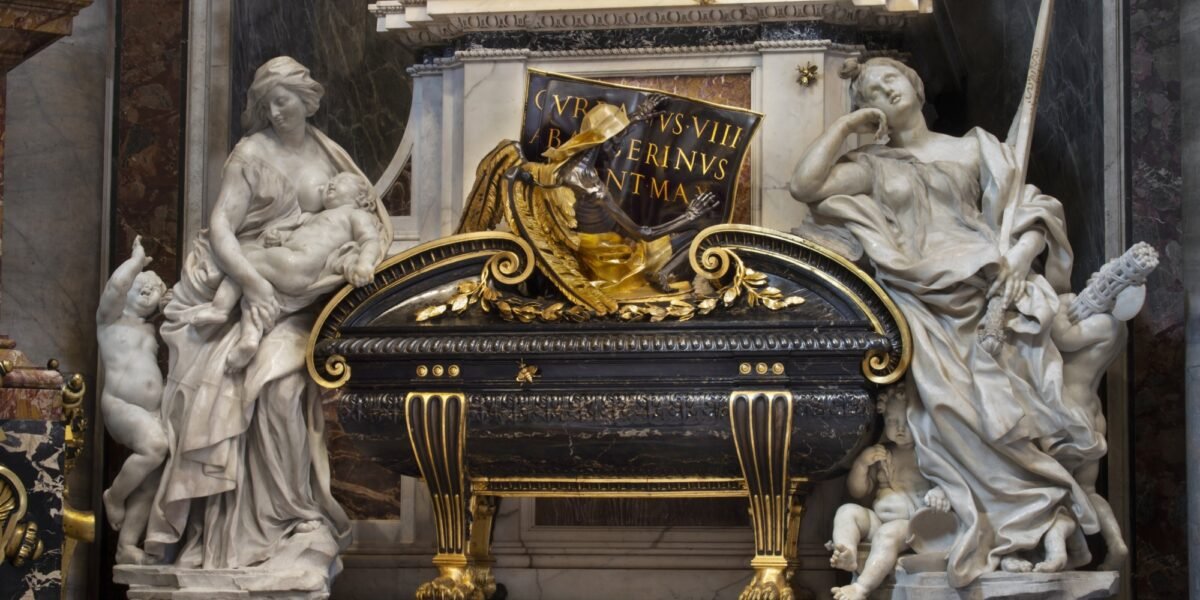 Two popes who built St. Peter's Basilica face each other