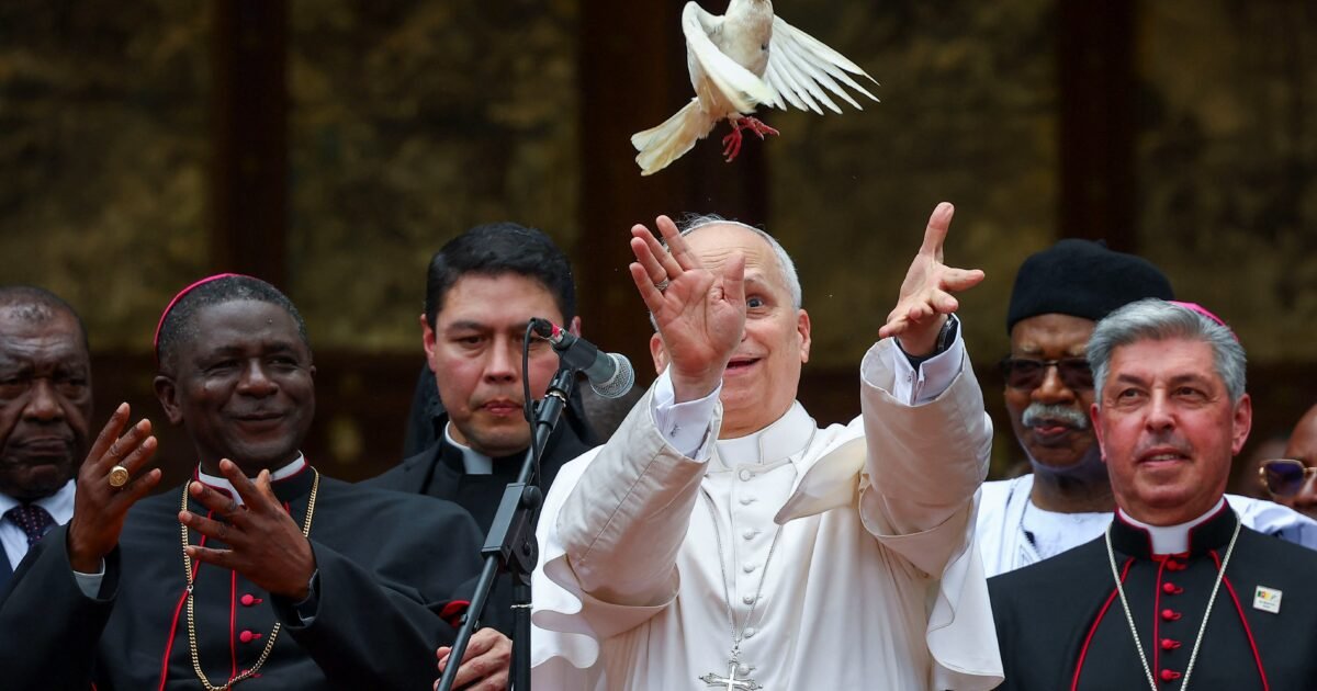 Pope Leo leads peace meeting in heart of Cameroon's conflict zone