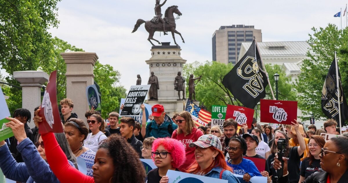 Virginians march against extreme abortion amendment 'seeking to devour life'