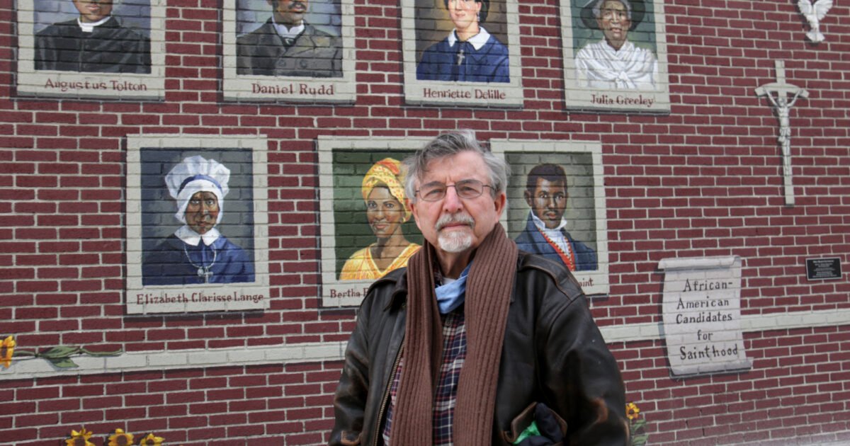 Artist's mural captures character, soul of African-American sainthood ...