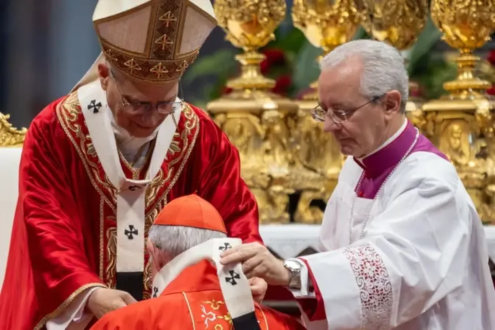 El Papa impuso el palio en total a 54 arzobispos | Crédito: Daniel Ibañez/ EWTN News