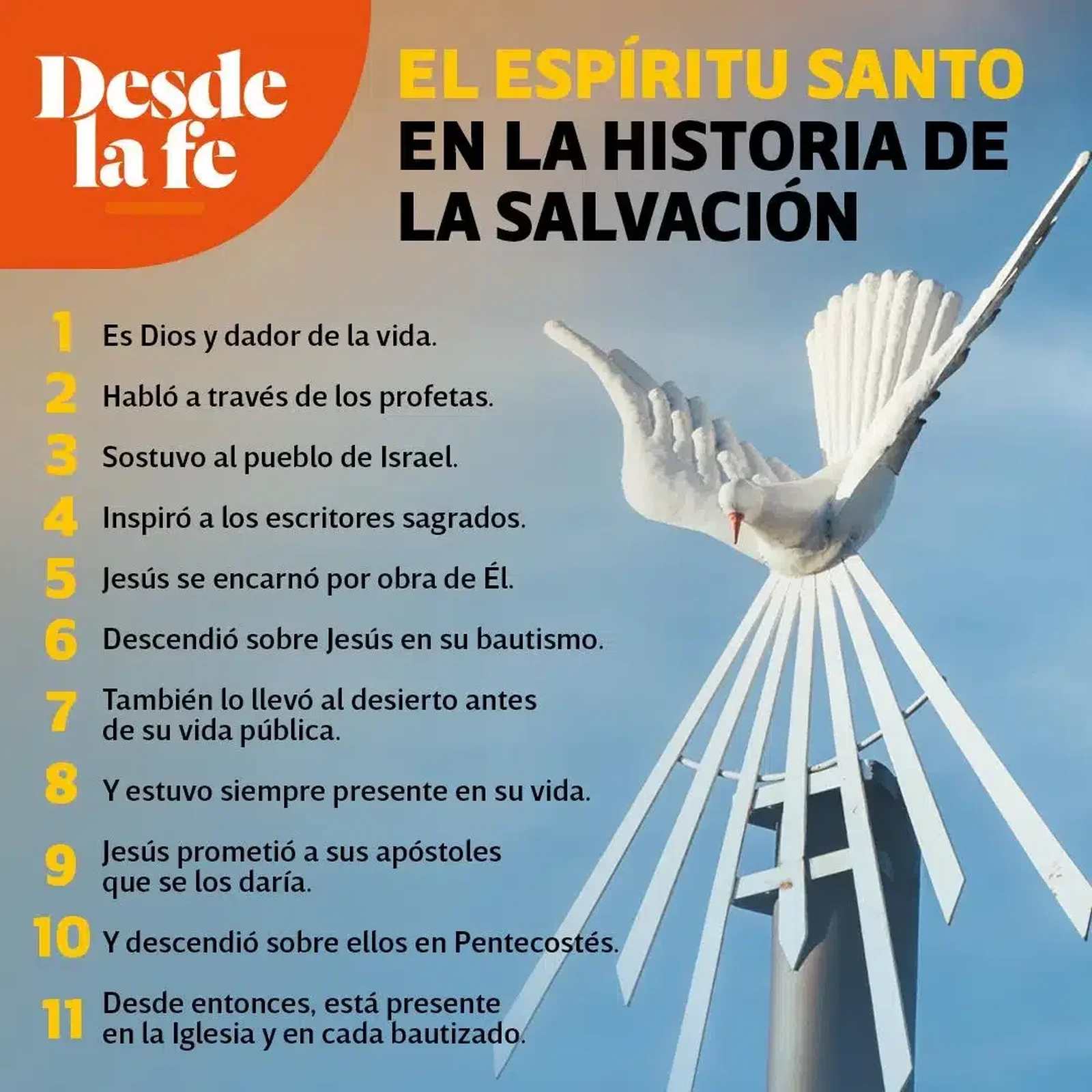 El Espíritu Santo en la historia de la Salvación. Diseño: Desde la fe.