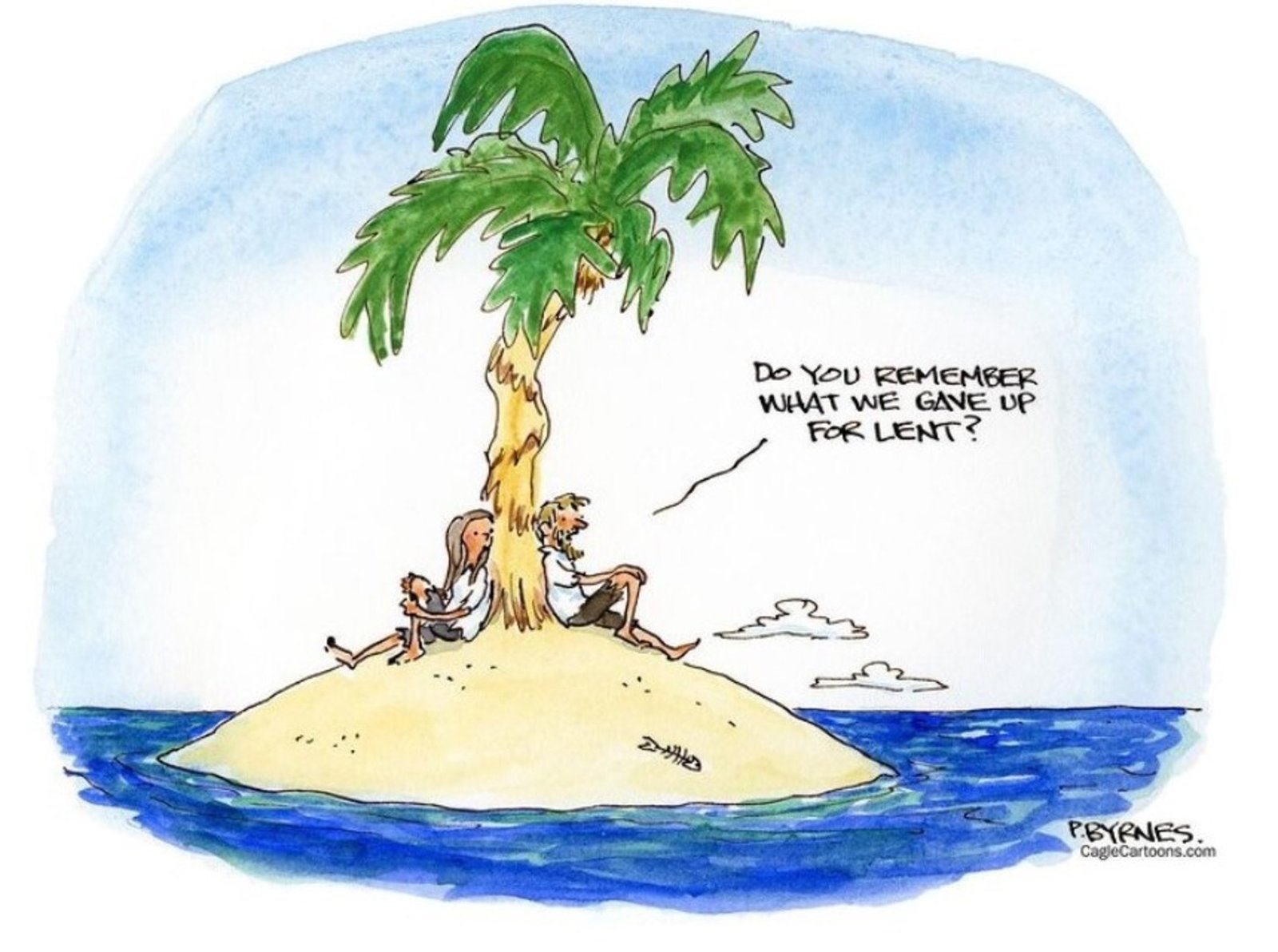 A cartoon Byrnes published earlier this year during the coronavirus pandemic.