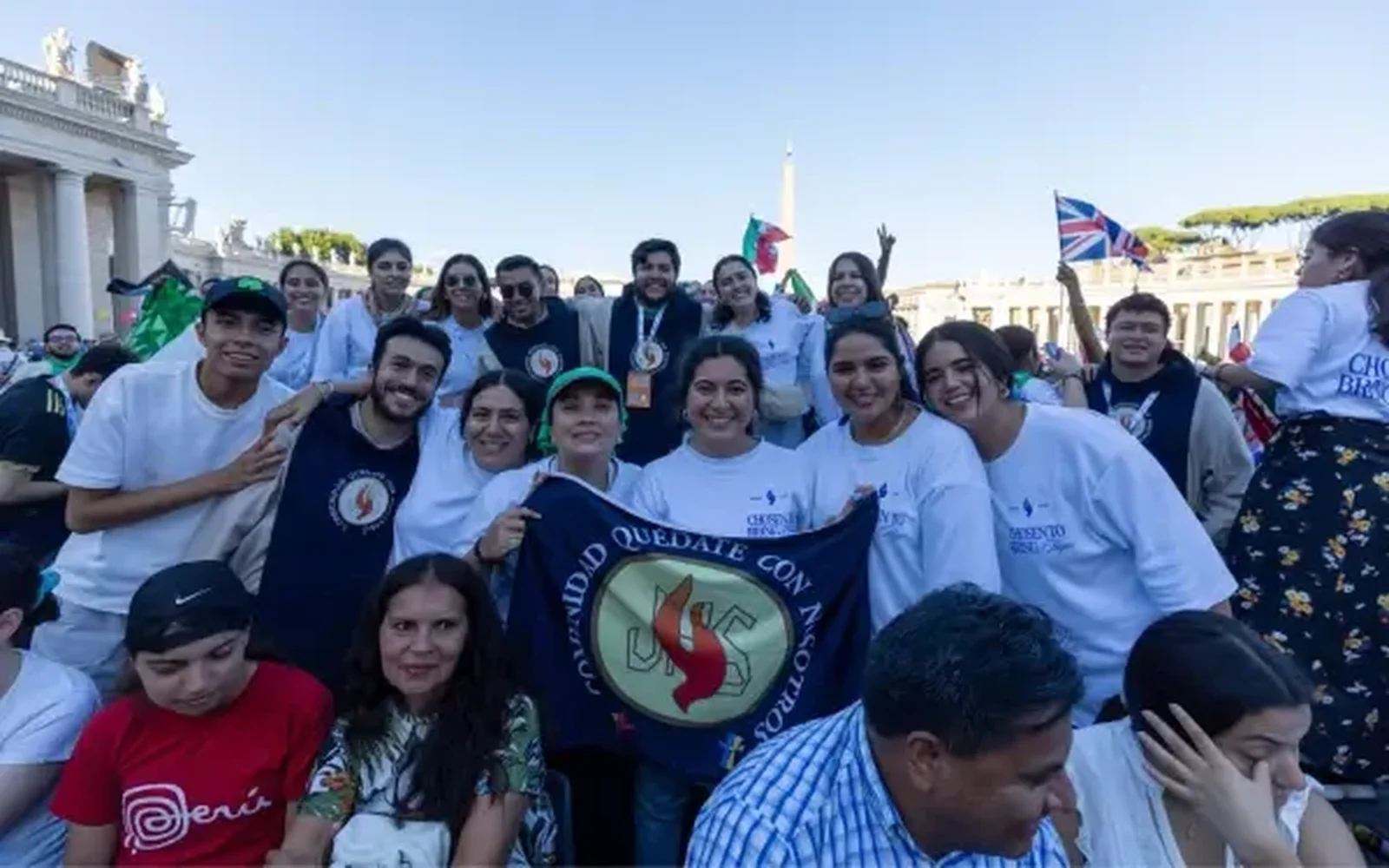 Durante la Misa de bienvenida del 29 de julio, Mons. Rino Fisichella, pro-prefecto del Dicasterio para la Evangelización, señaló que muchos jóvenes “han hecho grandes sacrificios para estar en Roma”, y les aseguró que “el Señor no los defraudará, Él viene a vuestro encuentro y deben estar atentos para acoger Su presencia”. Crédito: Daniel Ibáñez/EWTN News.