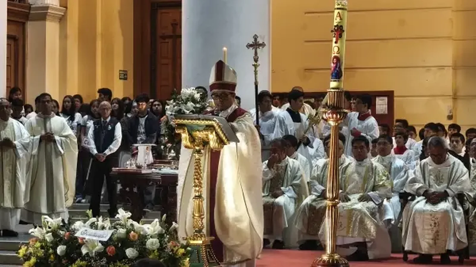 Mons. Edinson Farfán. Crédito: Diego López Marina – EWTN News