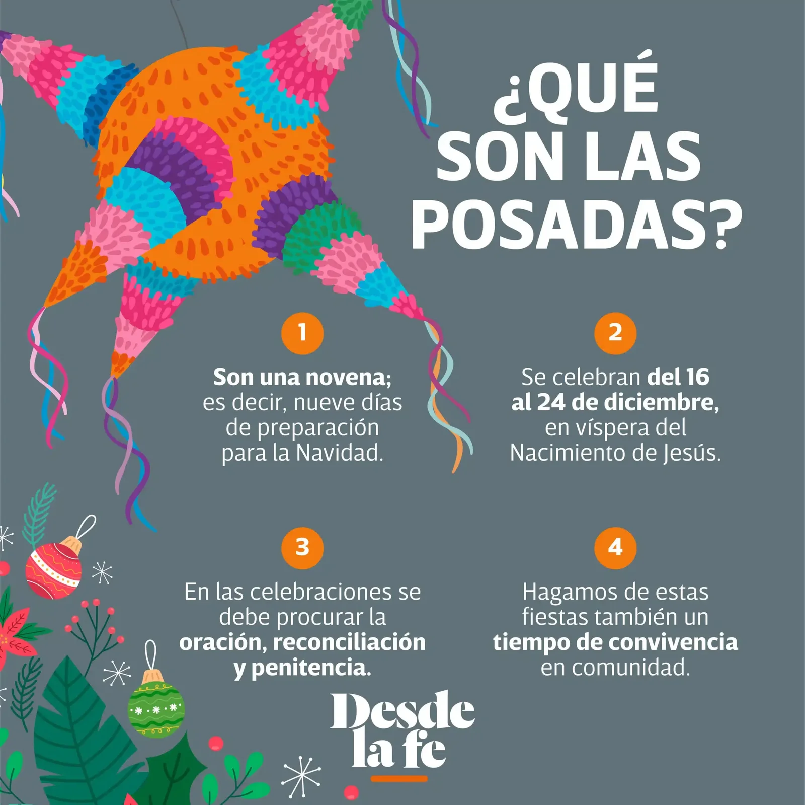 Las Posadas navideñas son una tradición mexicana. Diseño Gráfico Desde la fe.