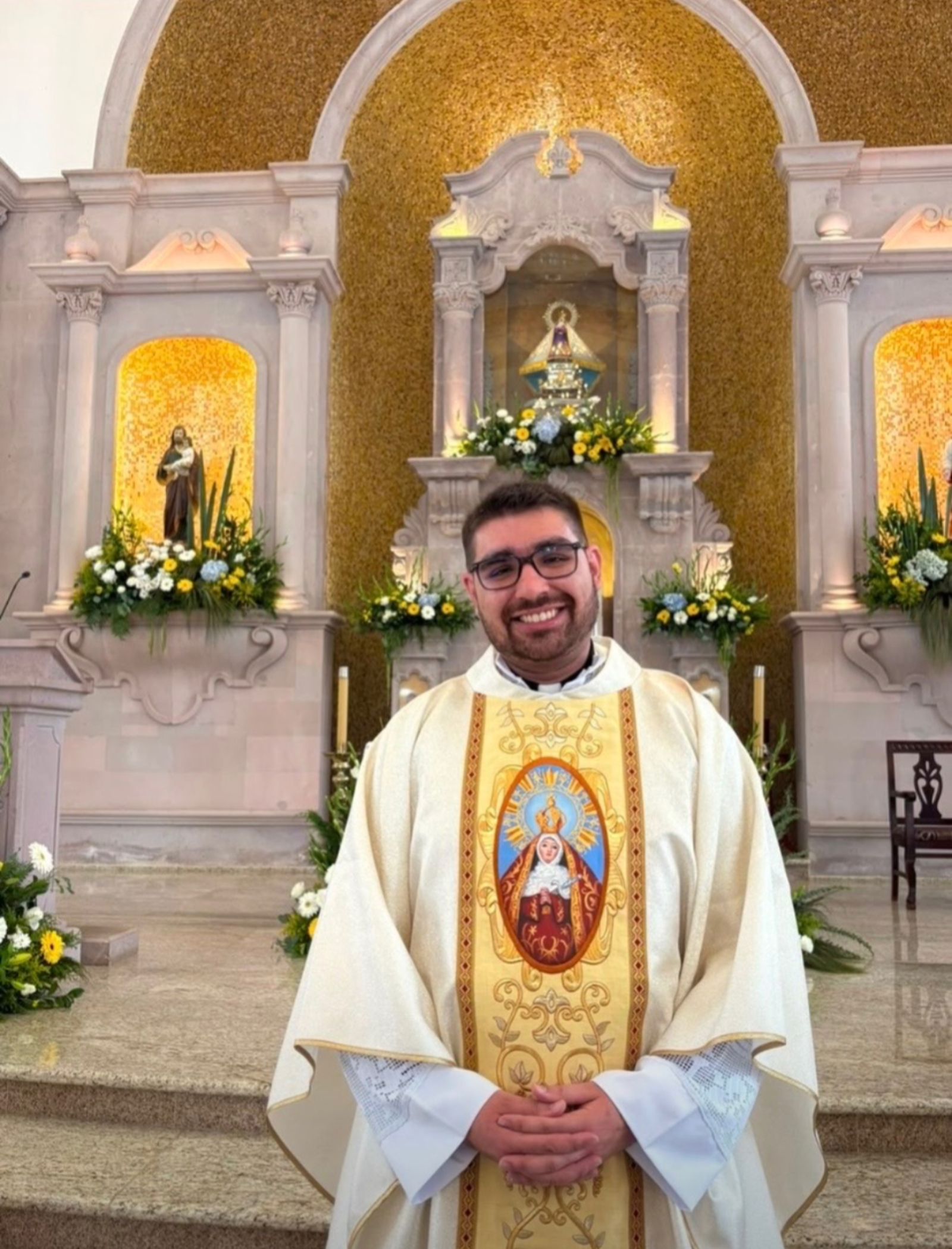 El P. Lizandro Barba celebró una Misa de Acción de Gracias en la Parroquia de Nuestra Señora de Los Dolores en Los Dolores, Jalisco México.
