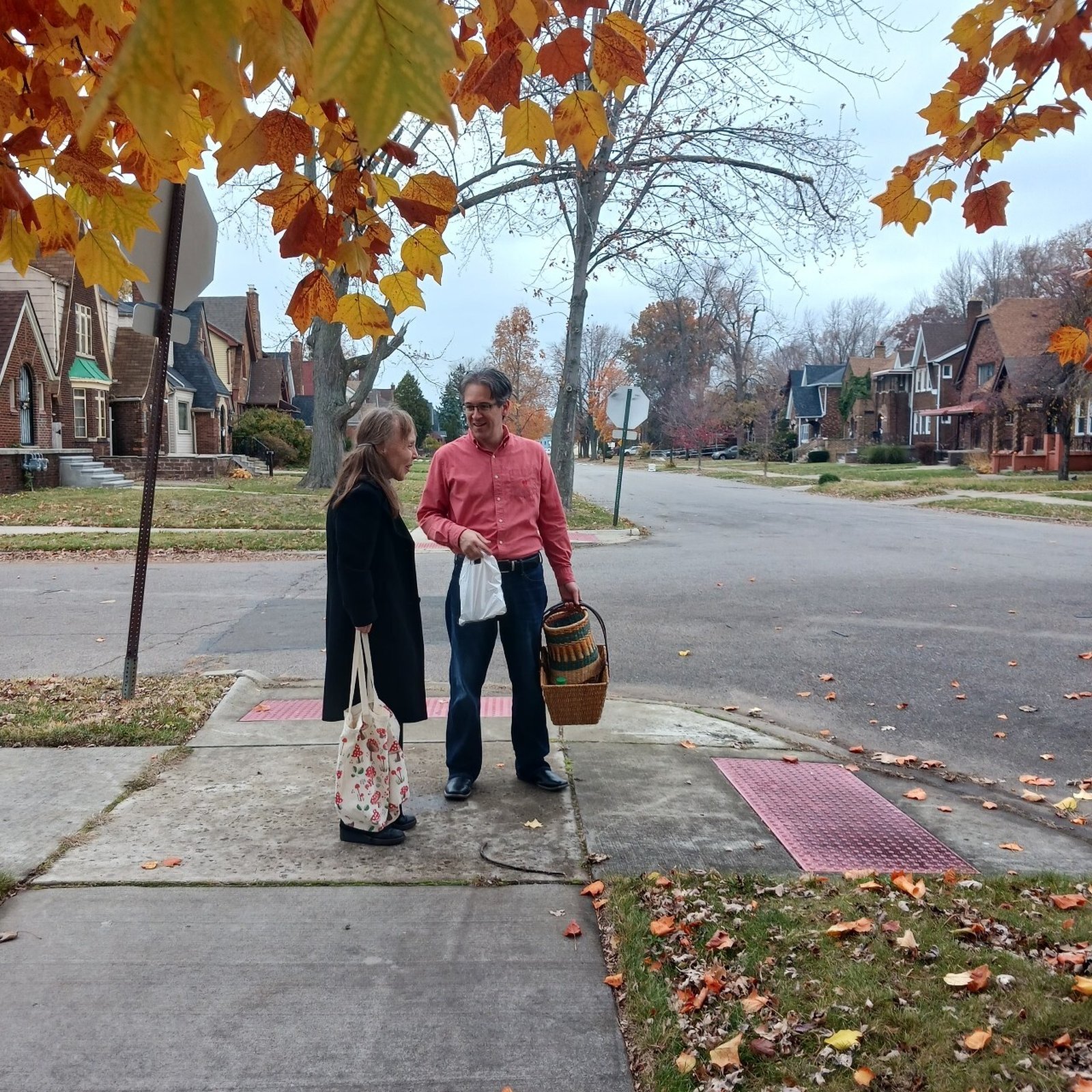 St. Matthew parishioners visited 350 homes surrounding the parish over the course of two hours. The group walked in twos, sharing information about the parish.