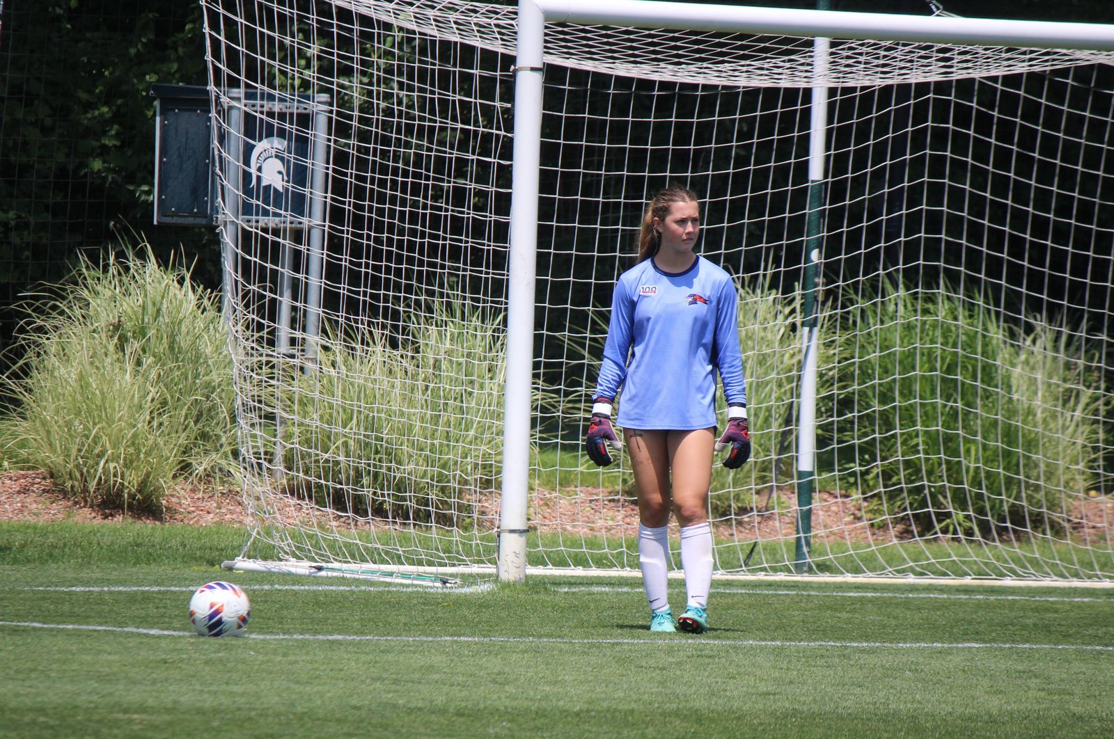 Kalamazoo Christian peppered University-Liggett goalkeeper Aline Rahaim with 19 shots; she was credited with 6 saves.